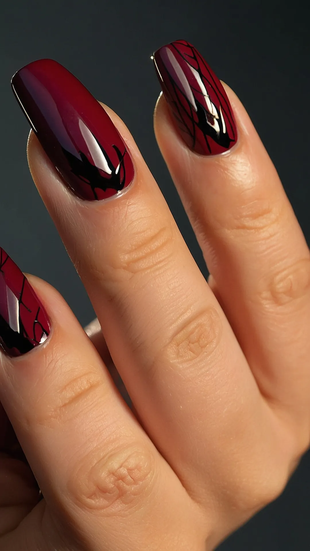 Celebrate Your Style: 18 Vibrant Red Nail Ideas Just for You! 41 Garnet Glamour