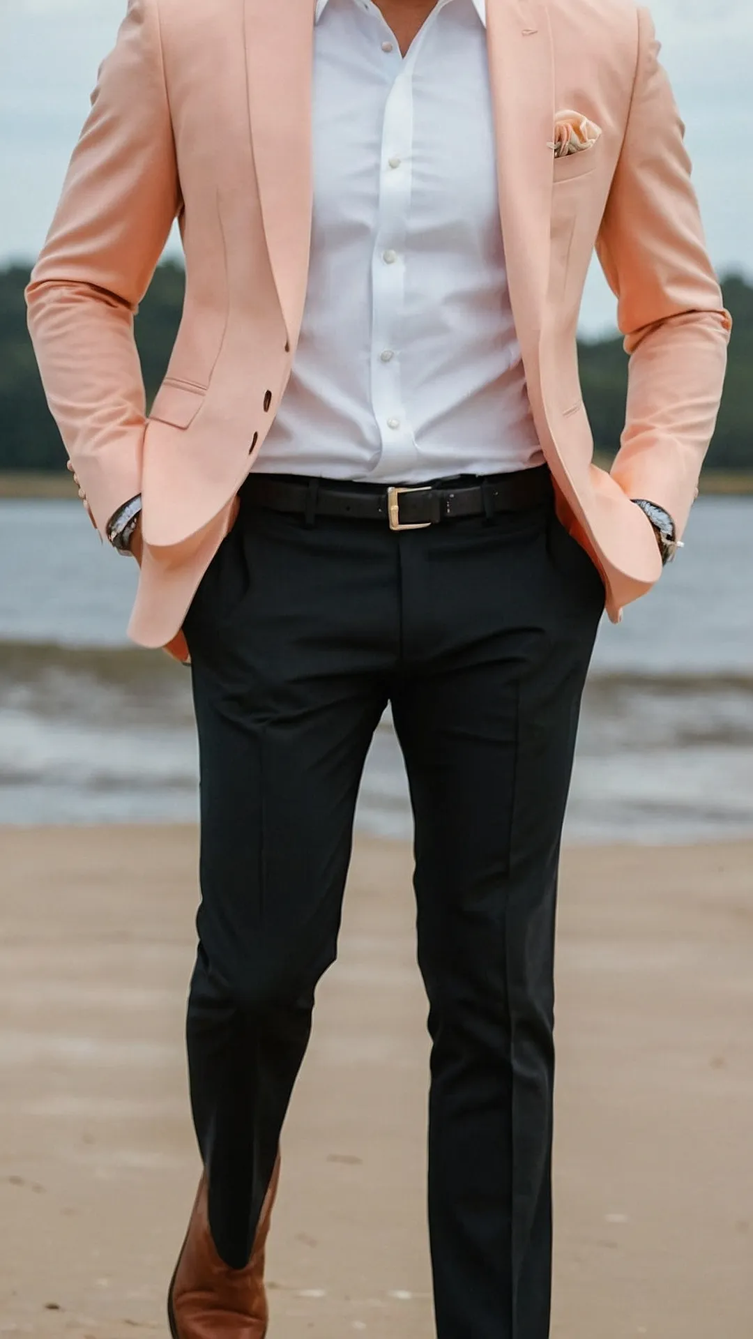 Dress to Impress: 21 Fantastic Party Outfits for Men 37 Peach Party Prose