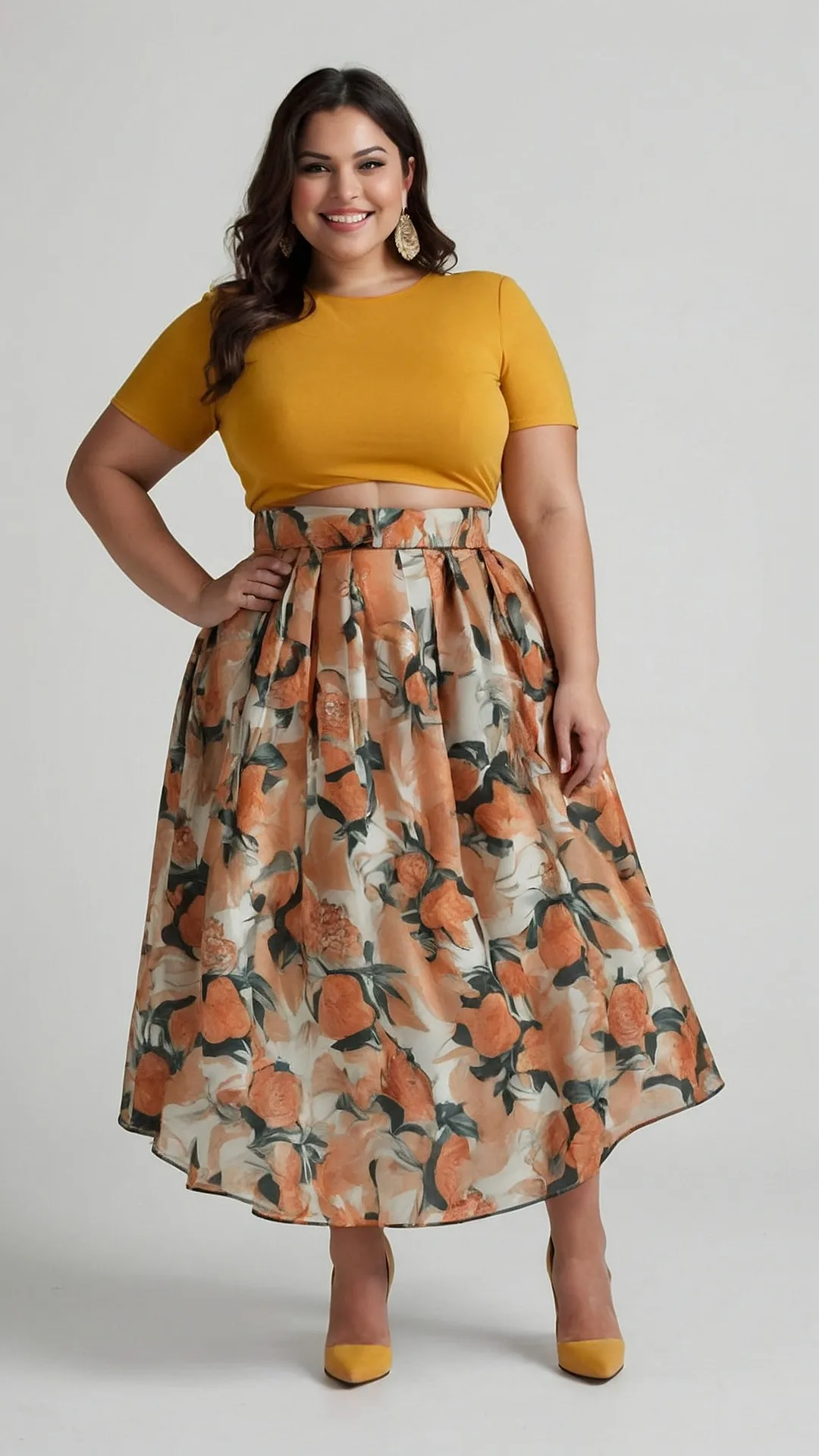 Flatter Your Figure: 15 Plus Size Outfits for Every Occasion** ** 36 Tangerine Bliss:
