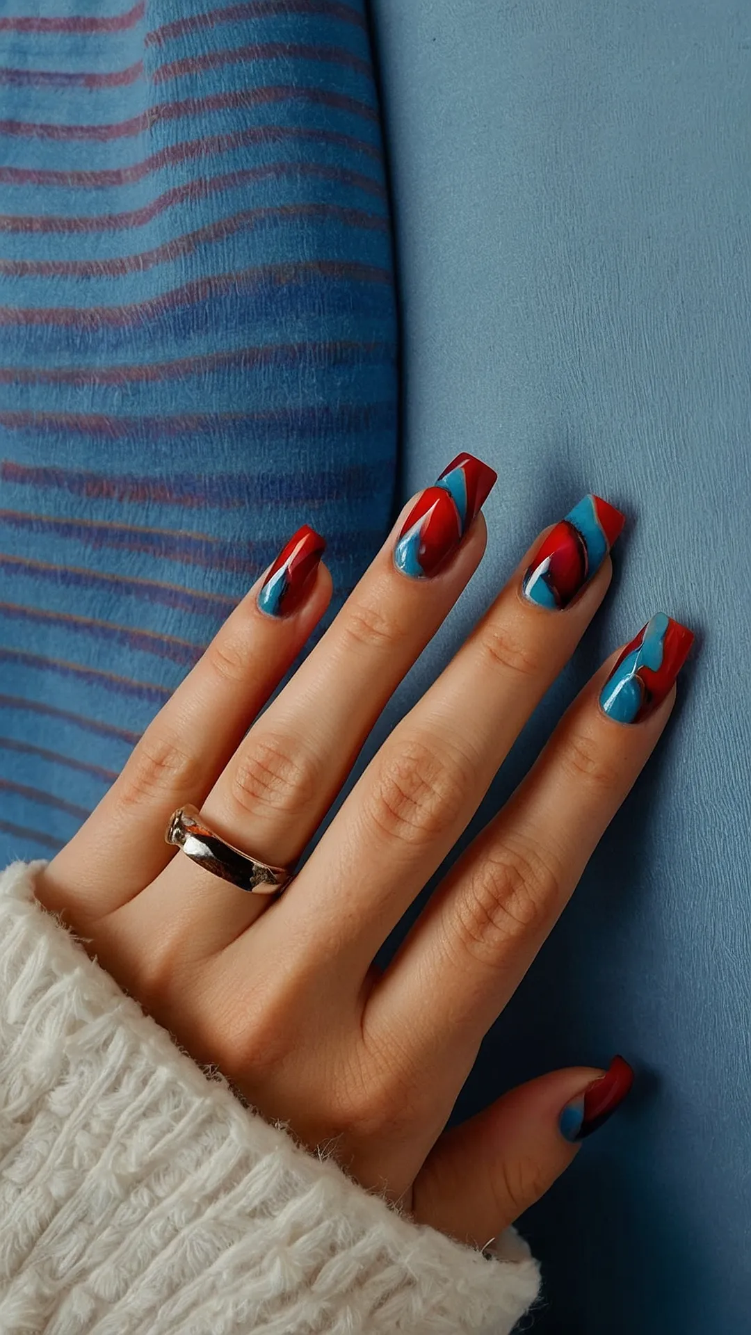 Flawless Fall Nails: Discover 14 Stunning Red Designs for 2024! 44 Firefly Fling: