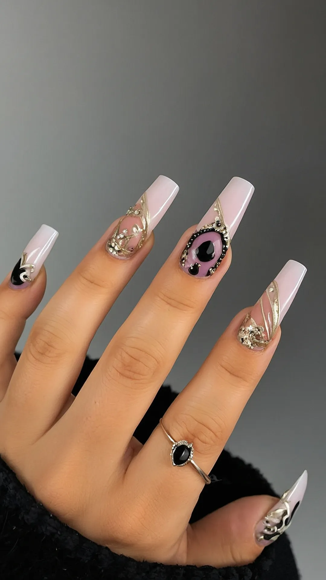 Easy and Trendy Halloween Nails for Every Style 43 Subtle Spook: