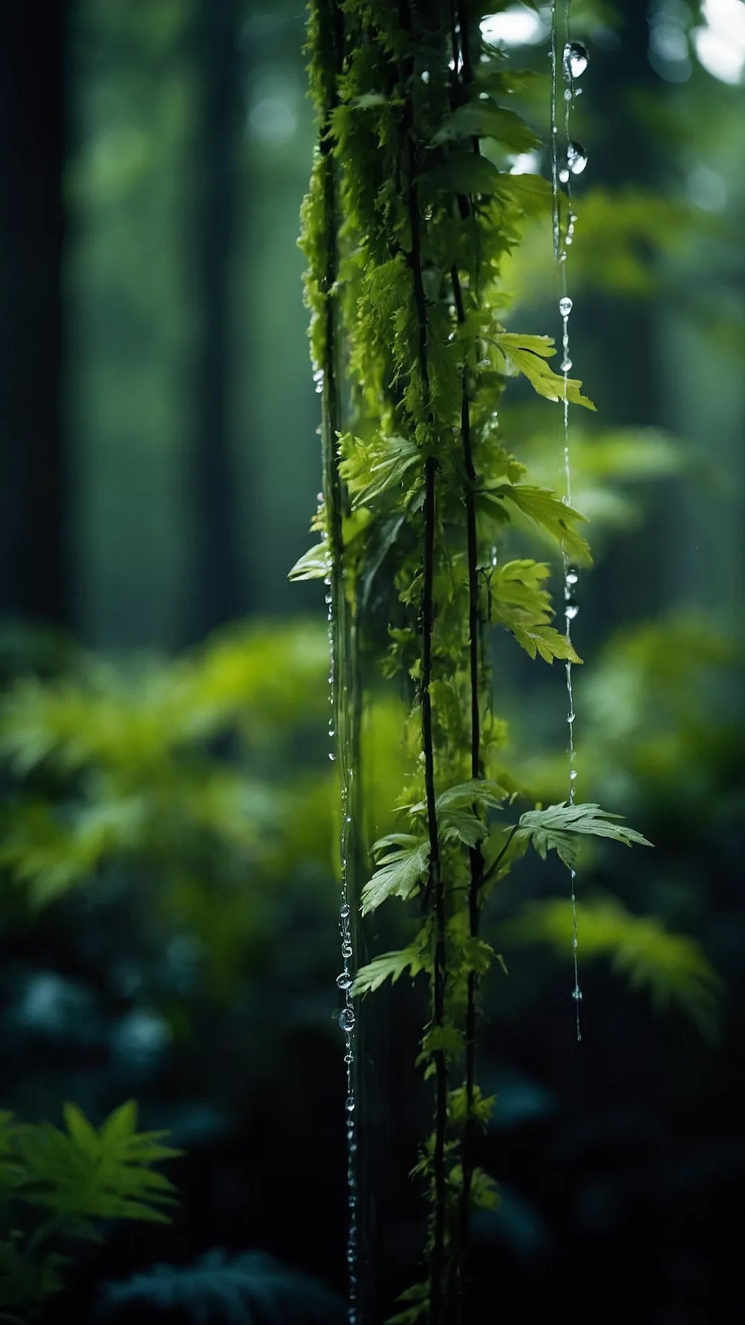 Dive into Calm: 15 Dark Aesthetic Wallpapers for the Ultimate Relaxation 3 Mountain Moon Glow