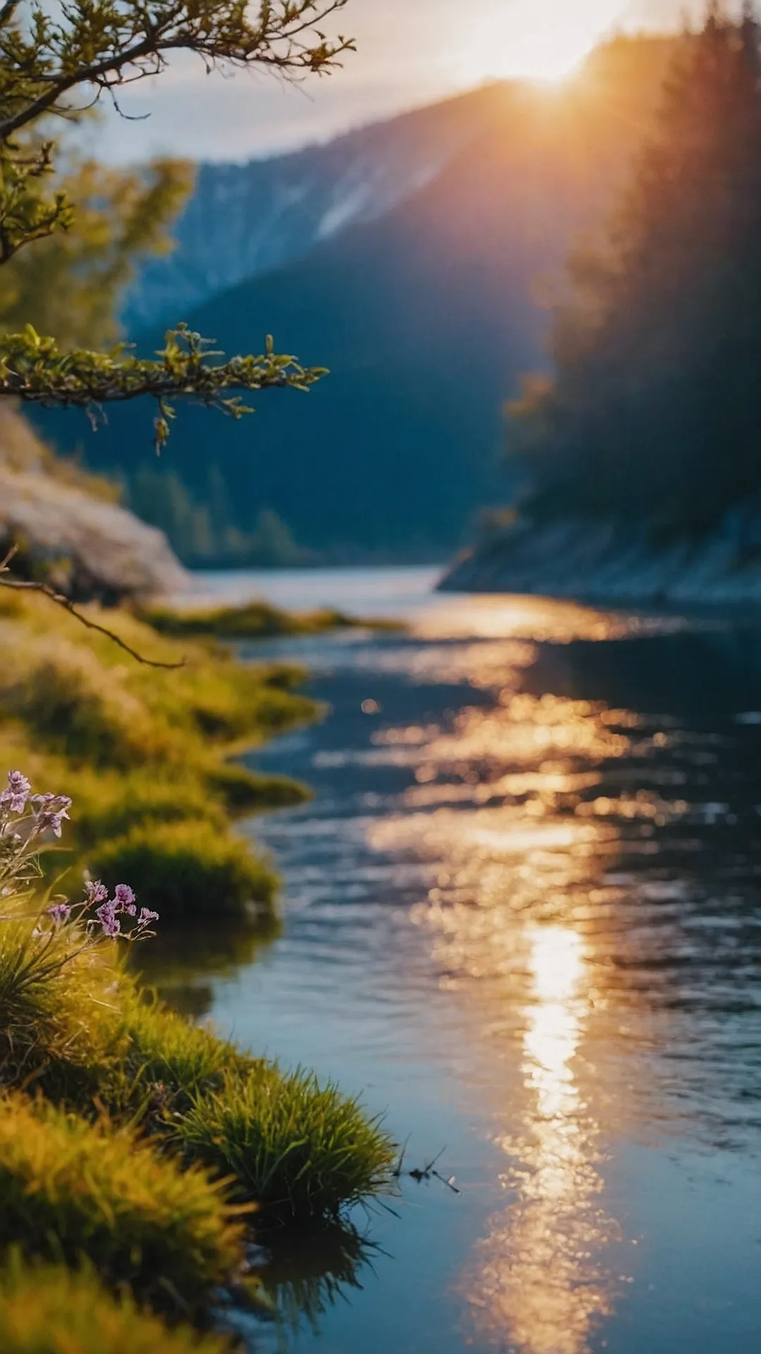 17 Picturesque Landscapes That Will Make Your Wallpaper Dreams Come True 43 Golden Hour's Embrace