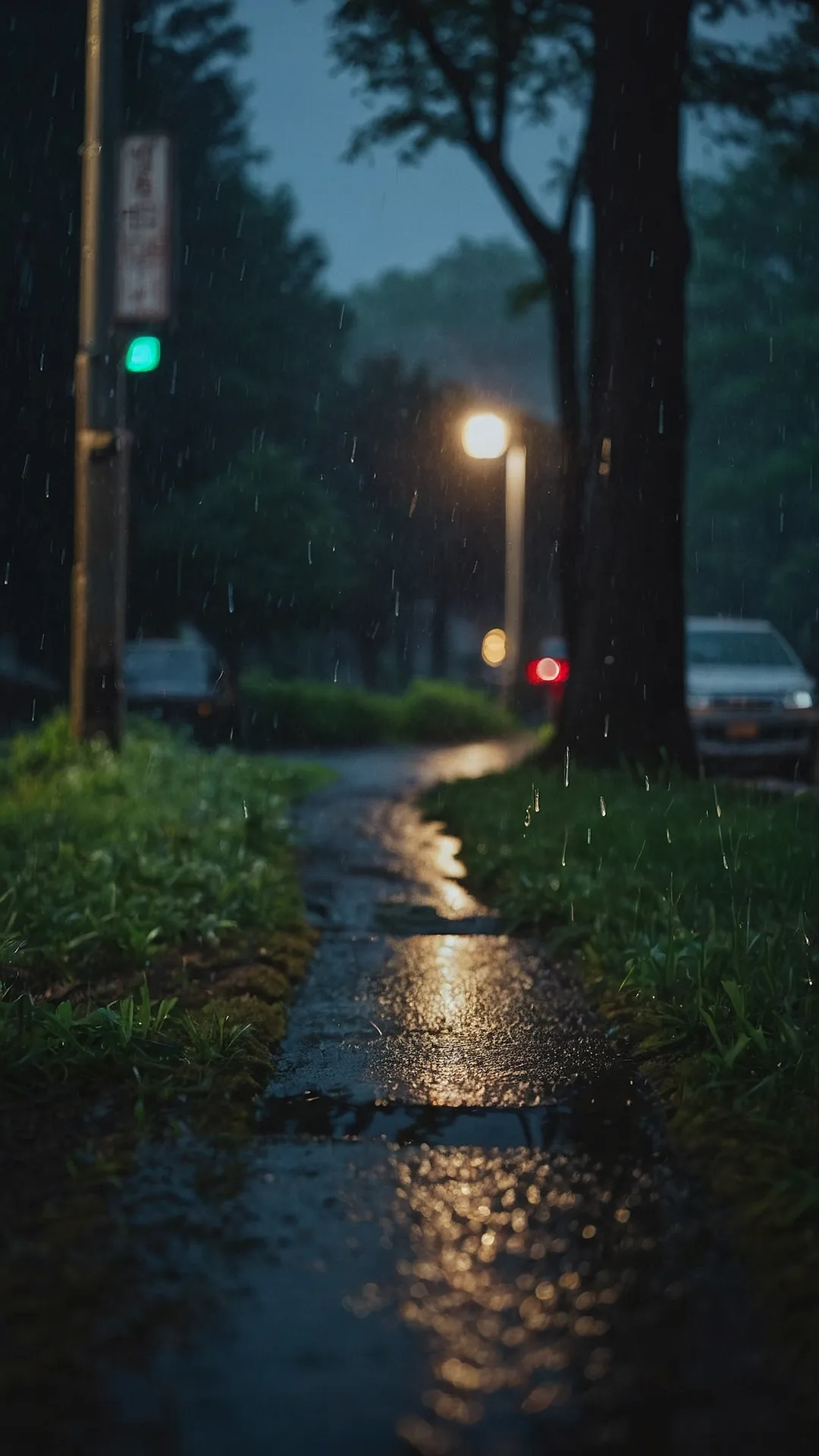 Water, Water Everywhere: Top 15 Rainy Day Wallpapers for Your Digital Devices 41 Nocturnal Drizzle