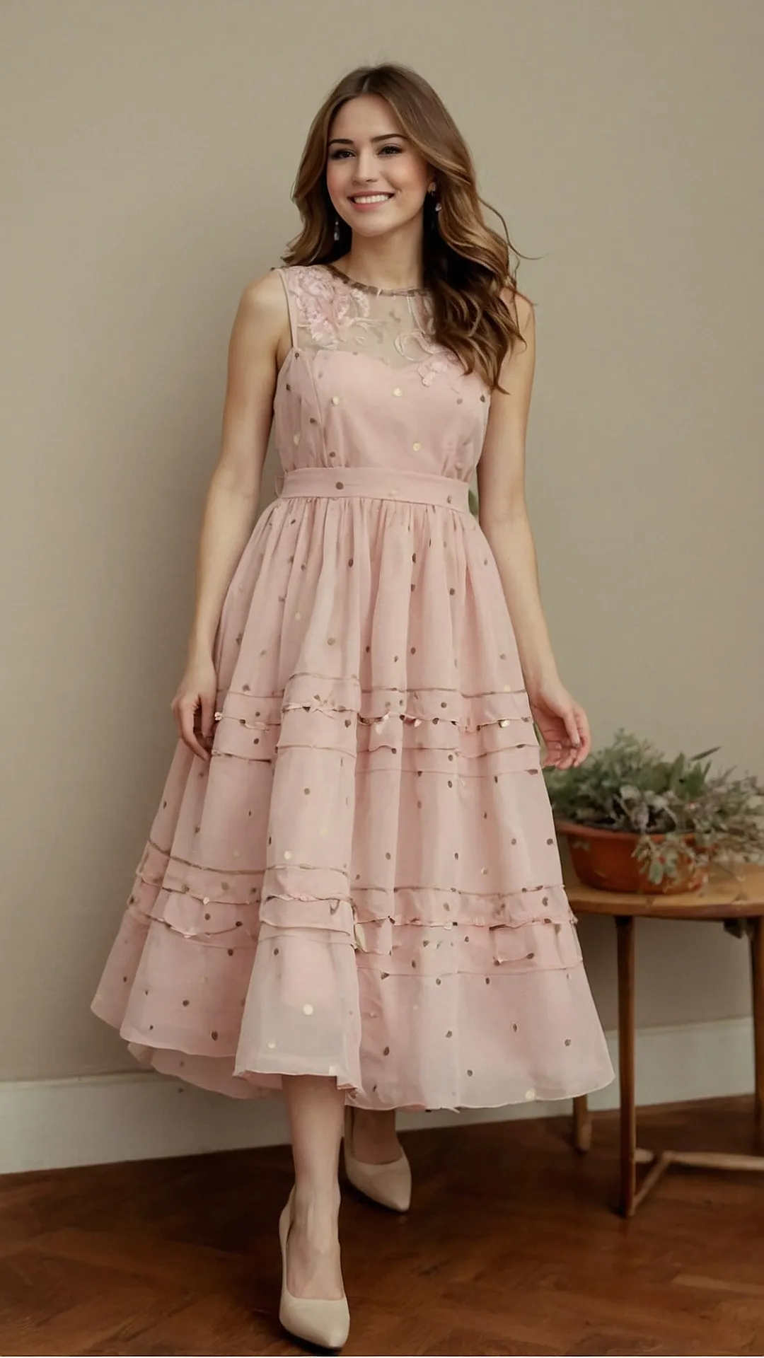 Fashion Forward: 15 Long Frocks That Are Perfect for Every Occasion 40 Polka Dot Pop