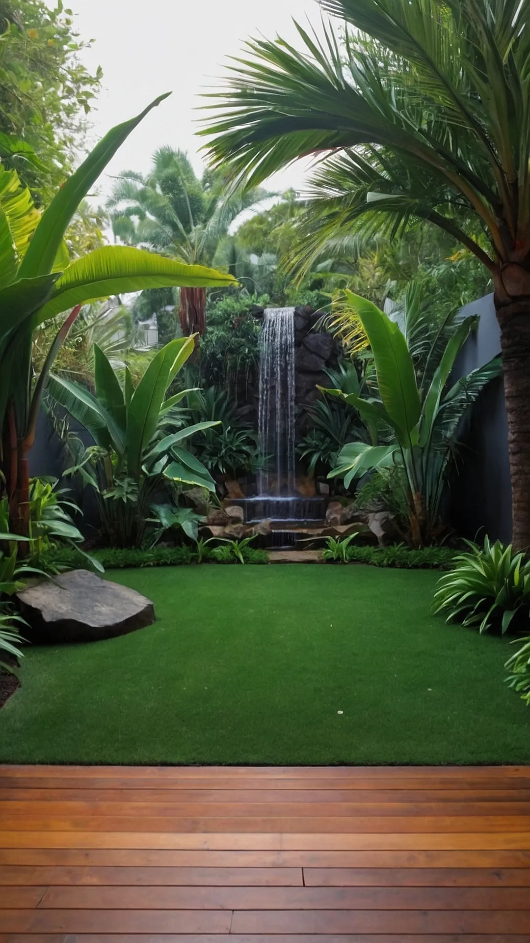 Transform Your Space: 13 Tropical Landscape Design Ideas for Every Home 44 Jungle Oasis: