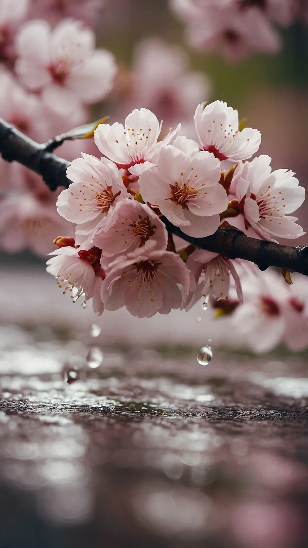 Chasing Cherry Blossoms: 15 Delightful Sakura Wallpapers for Your Devices 39 Cherry Blossom Shower