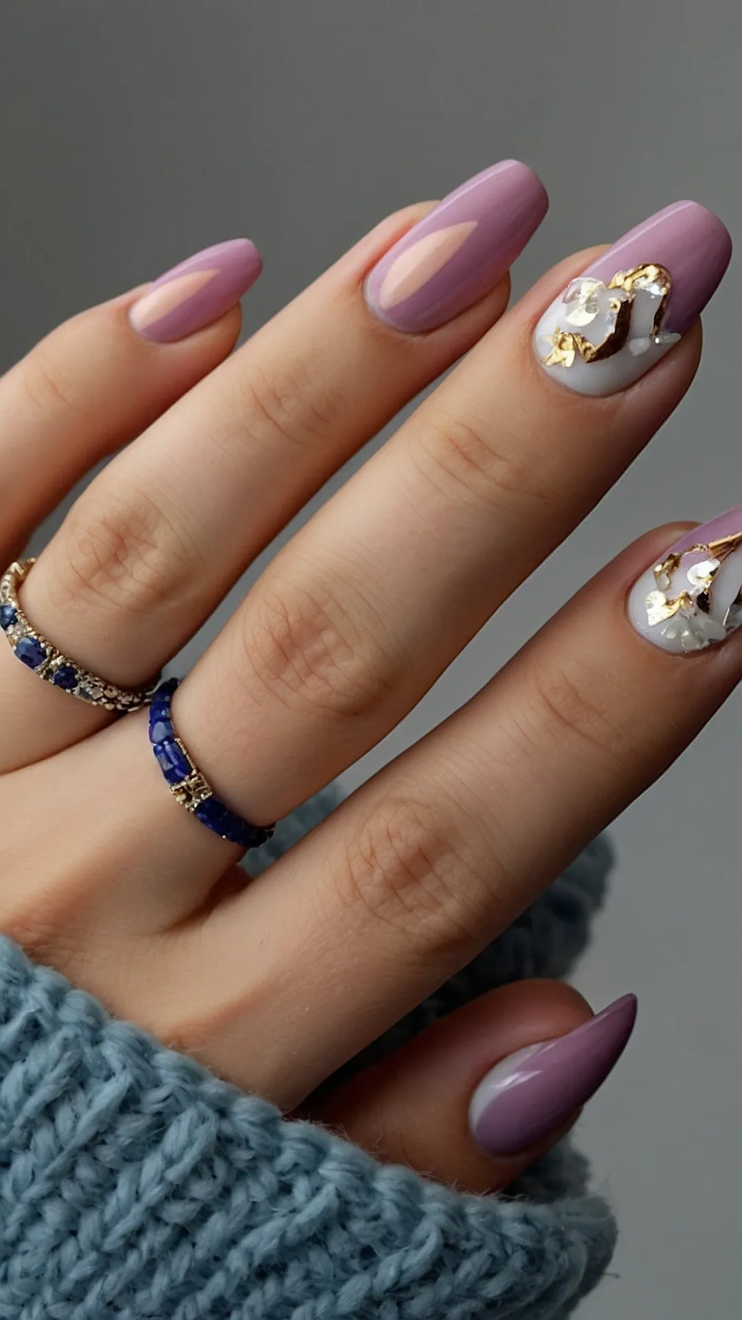 Sparkling Simple Nails