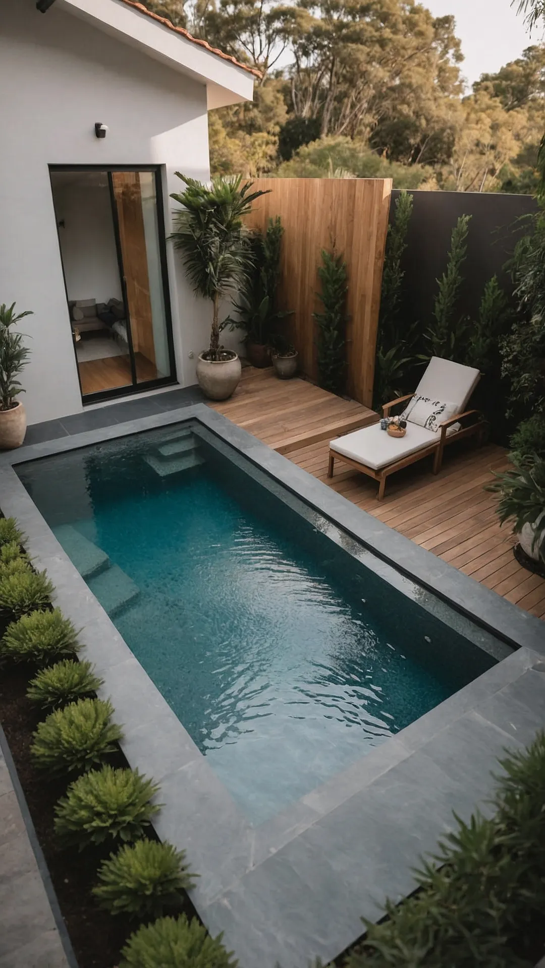Backyard Bliss: Transforming Small Yards with Tiny Pool Ideas 36 The Cozy Soak Spot