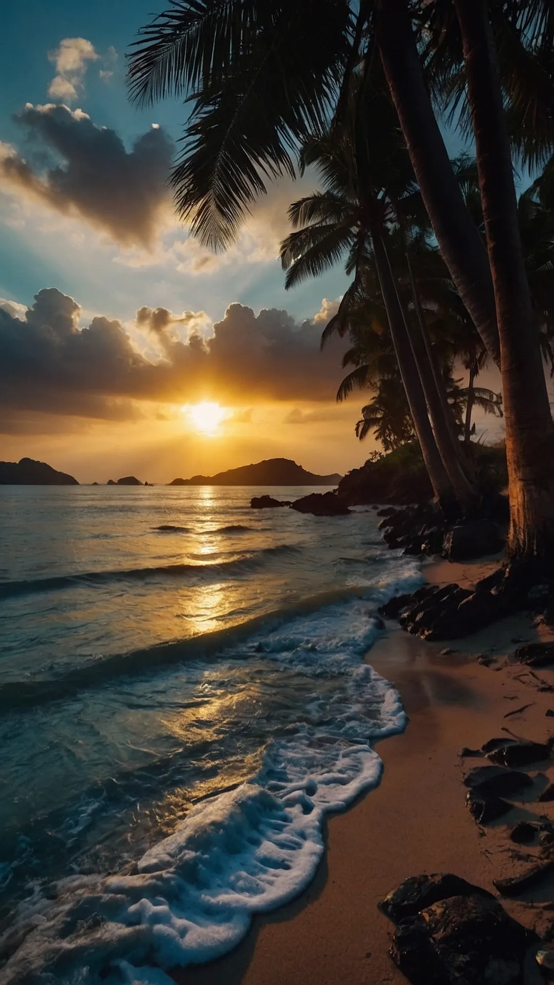 Nature’s Palette: 17 4K Wallpaper Wonders for Your Phone 44 Beach Screen