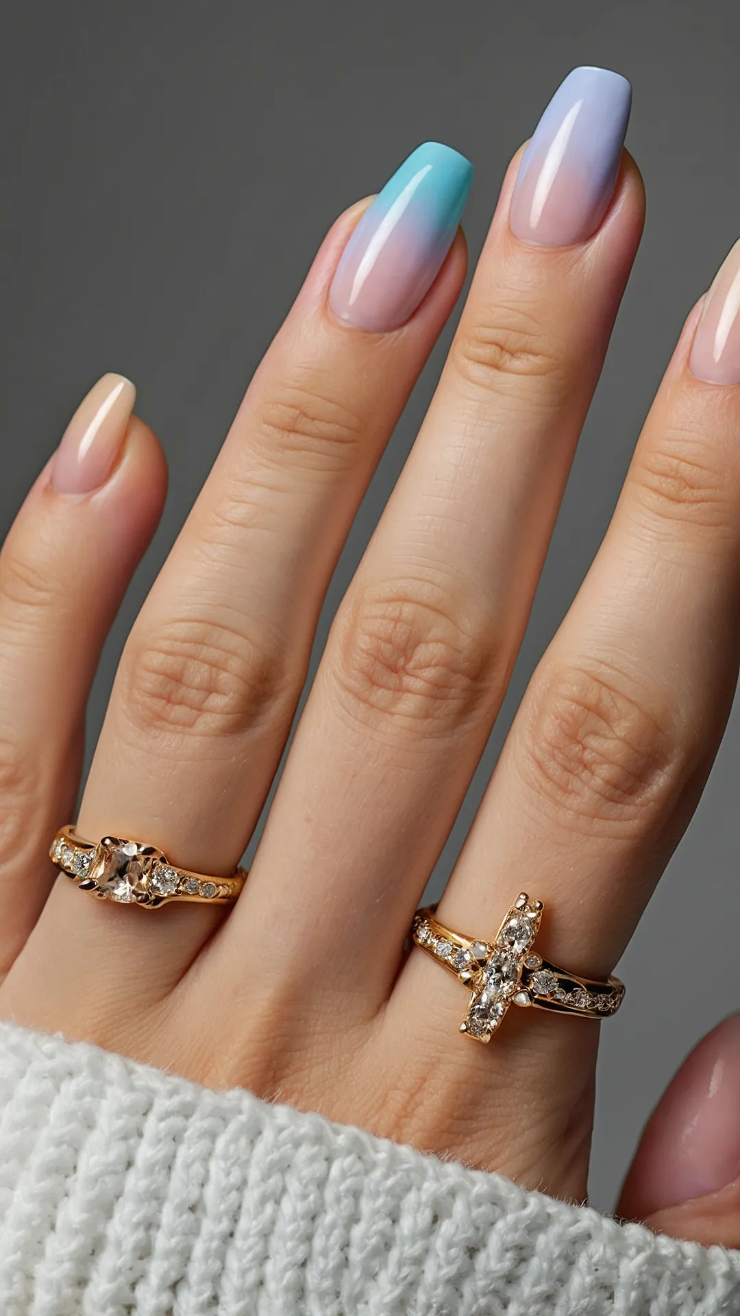 15 Fancy Nail Ideas for the Classy and Chic Among Us 36 Sparkle Spectrum Nails