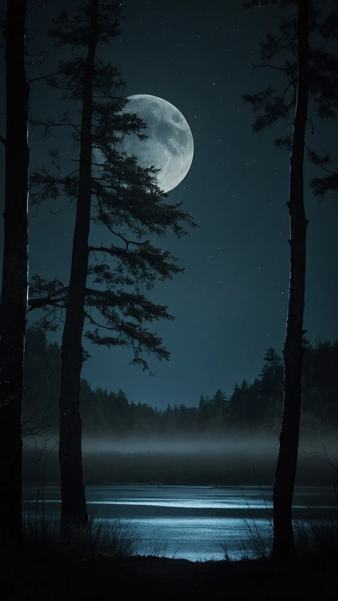 Moonlit Serenity Wallpaper