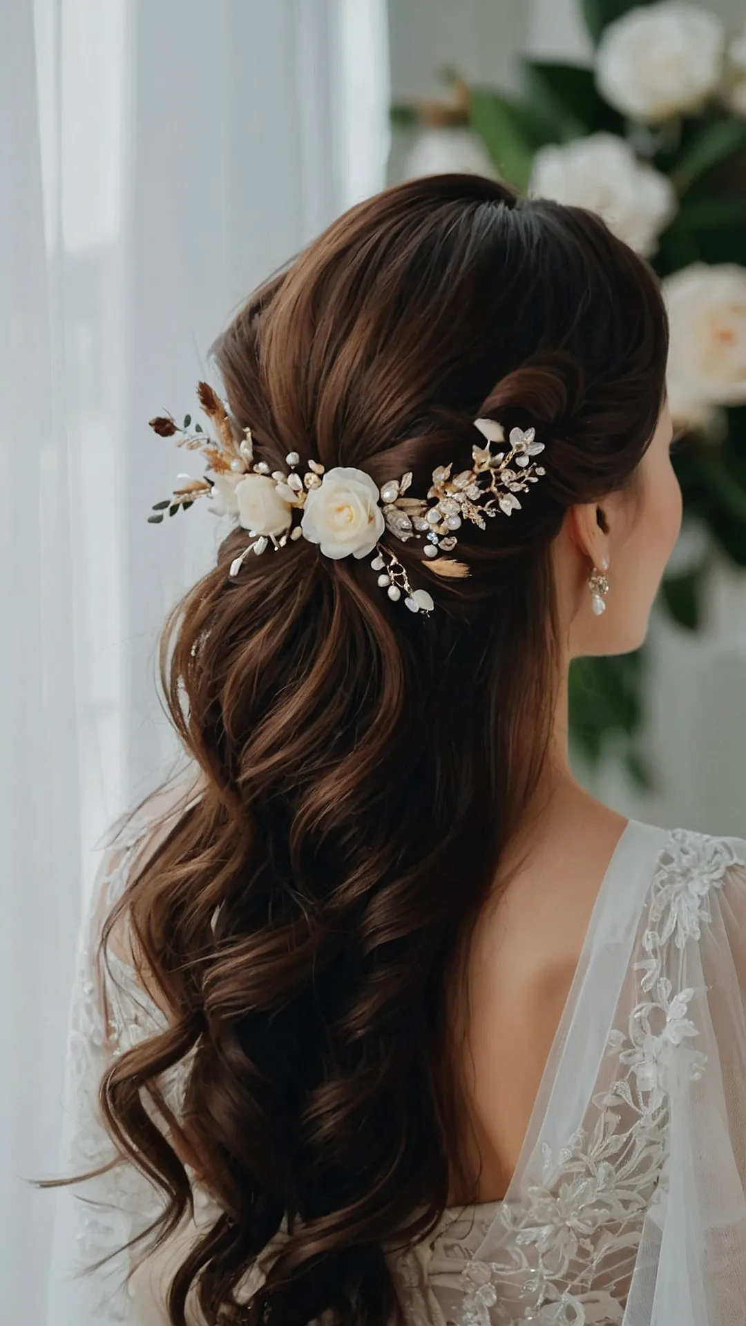18 Gorgeous Half Up Half Down Wedding Hairstyles for Every Bride 33 Bridal Half-Up Perfection