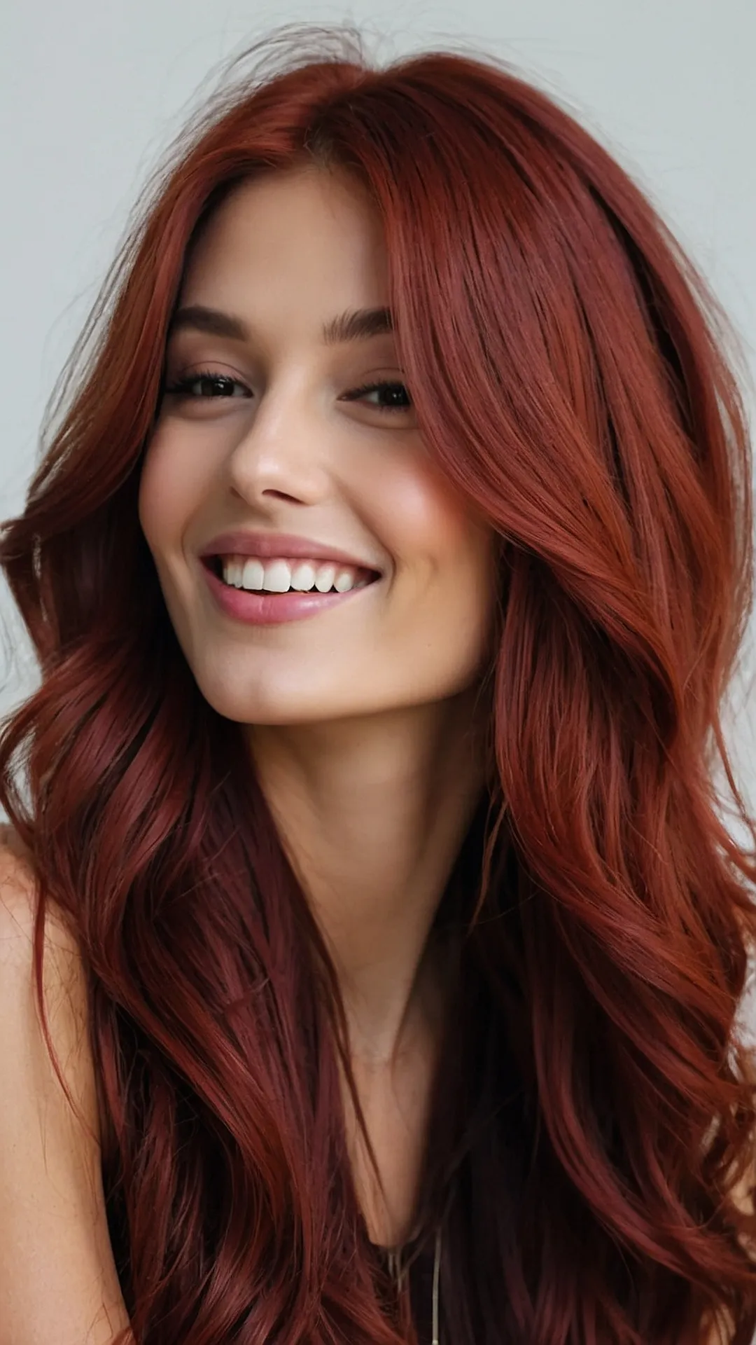 Layering It Right: Why Wine Red is the Ultimate Hair Color for Older Women** ** 45 Garnet Glamour