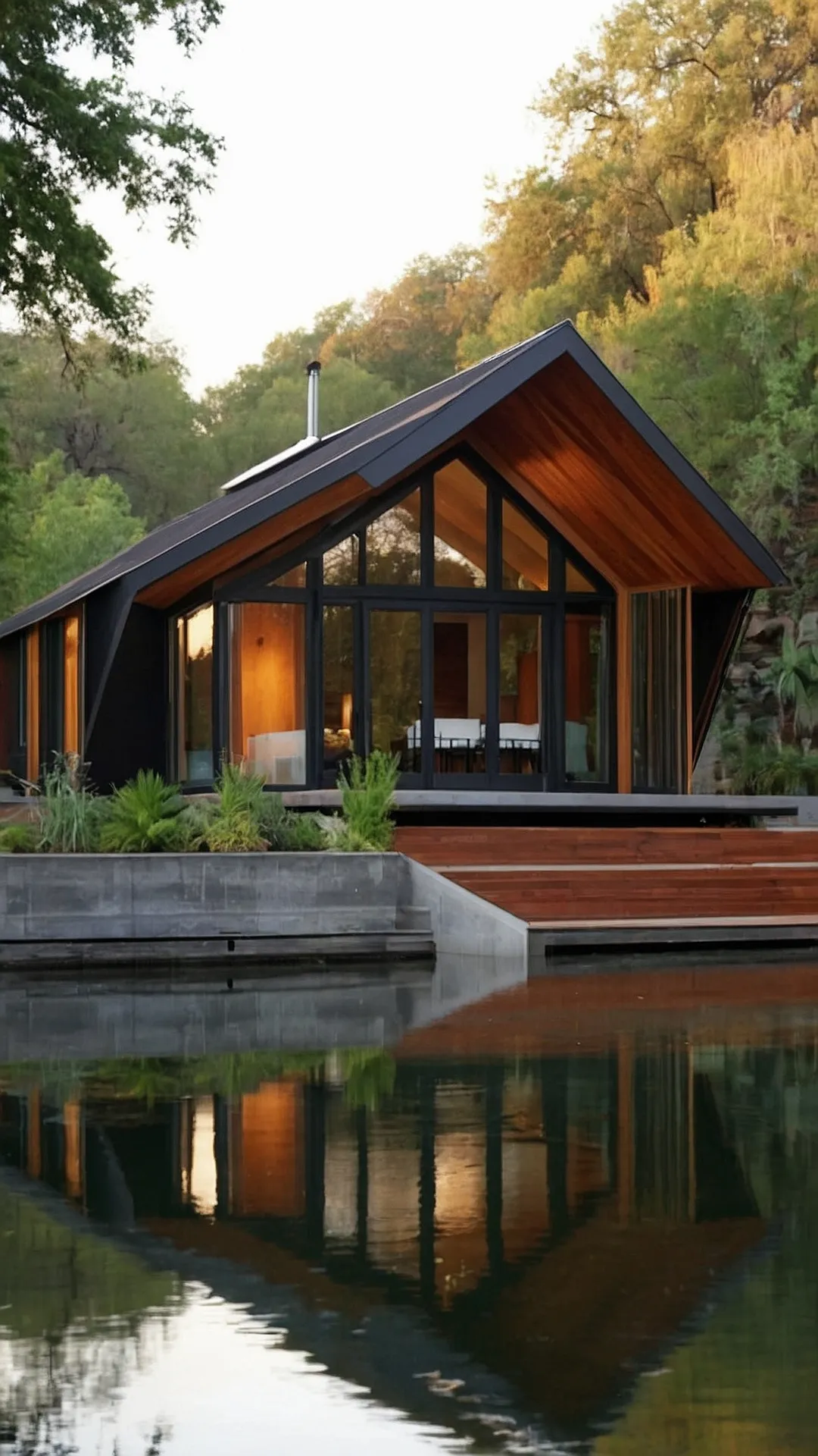 Whimsical Waters: 19 Cool Riverside House Designs You Need to See 35 Flow State Sanctuary