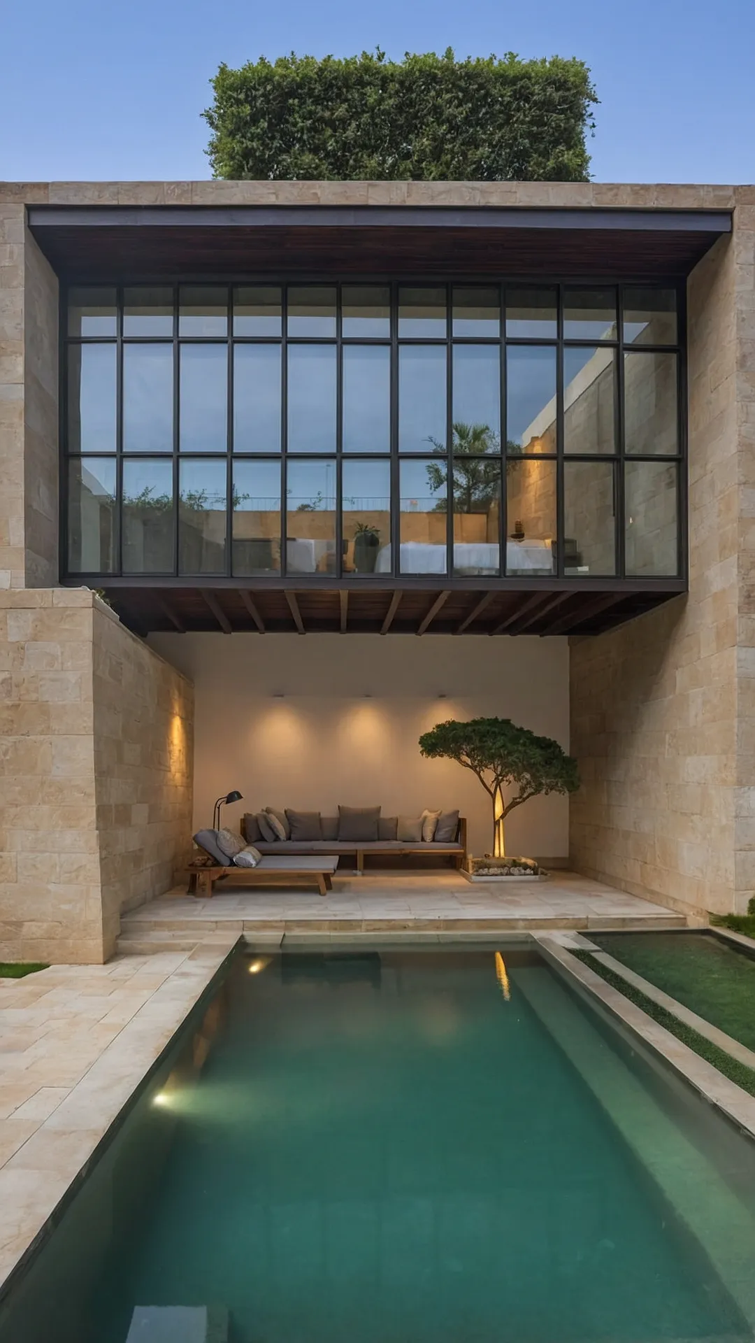 Backyard Bliss: Transforming Small Yards with Tiny Pool Ideas 40 Modest Mellow Lagoon