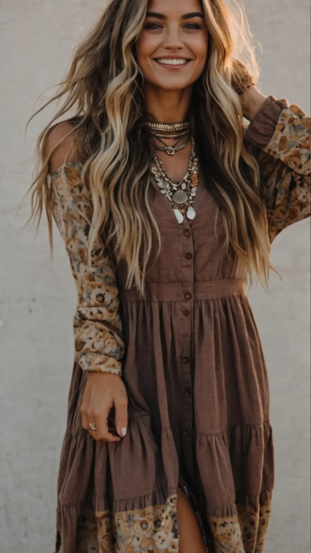 Button-Up Boho Chic: