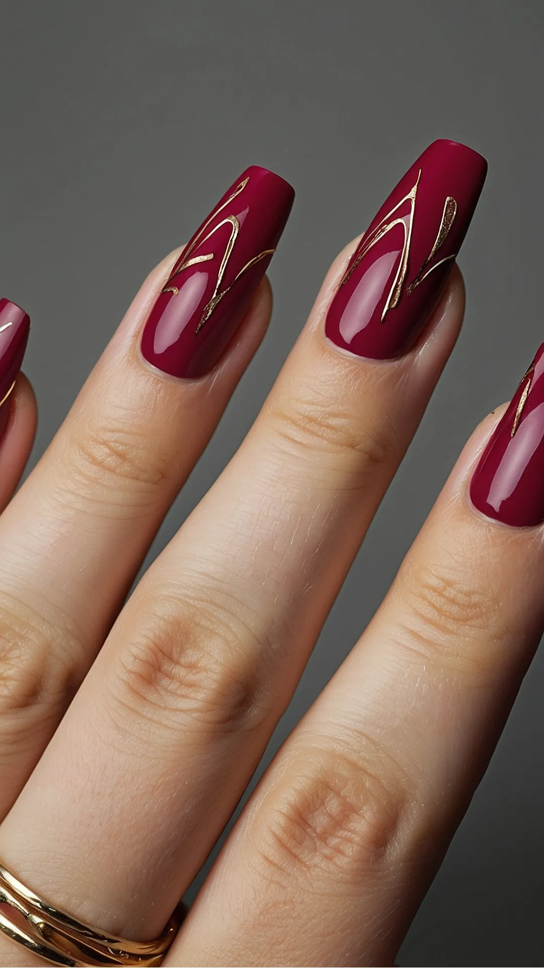 Winter Nails 2024: Red Hot & Golden