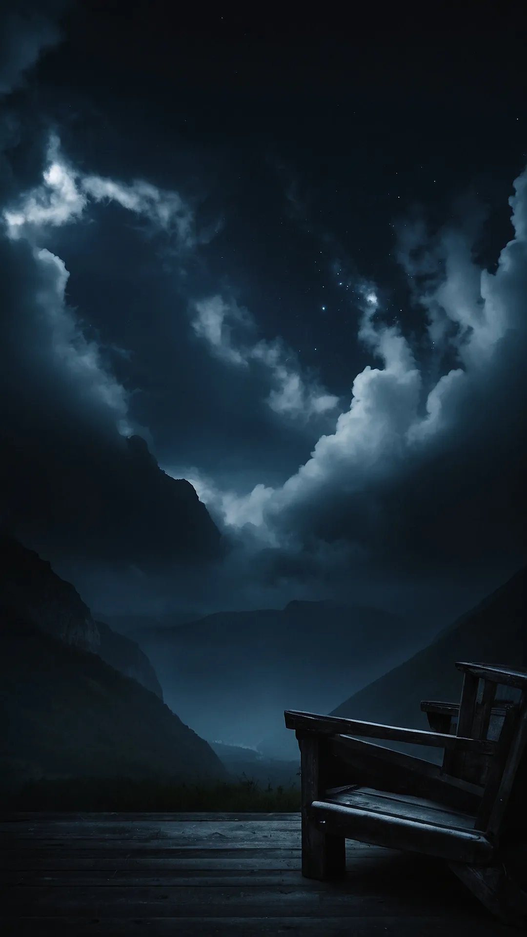 Dive into Calm: 15 Dark Aesthetic Wallpapers for the Ultimate Relaxation 2 Misty Peak's Enigma