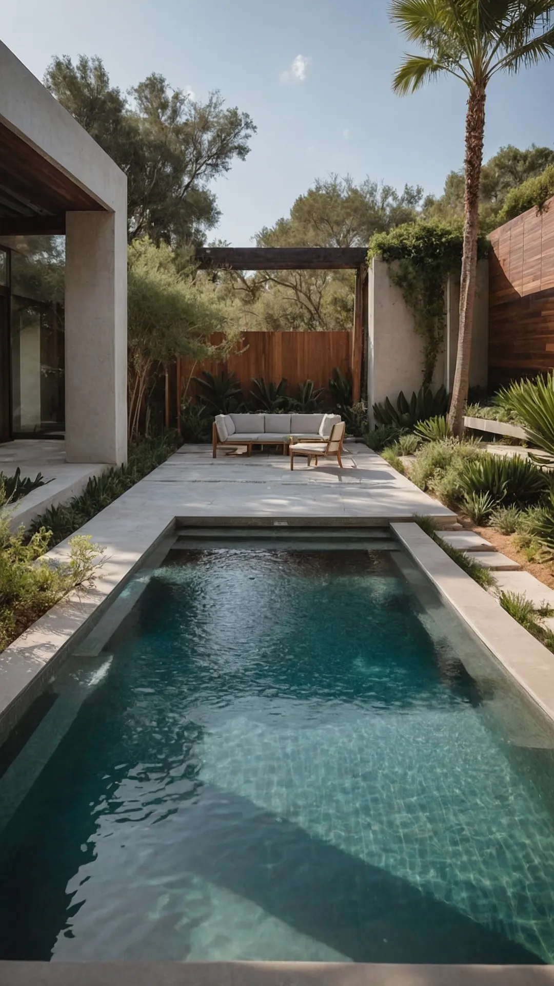 Backyard Bliss: Transforming Small Yards with Tiny Pool Ideas 33 Micro Aqua Escape