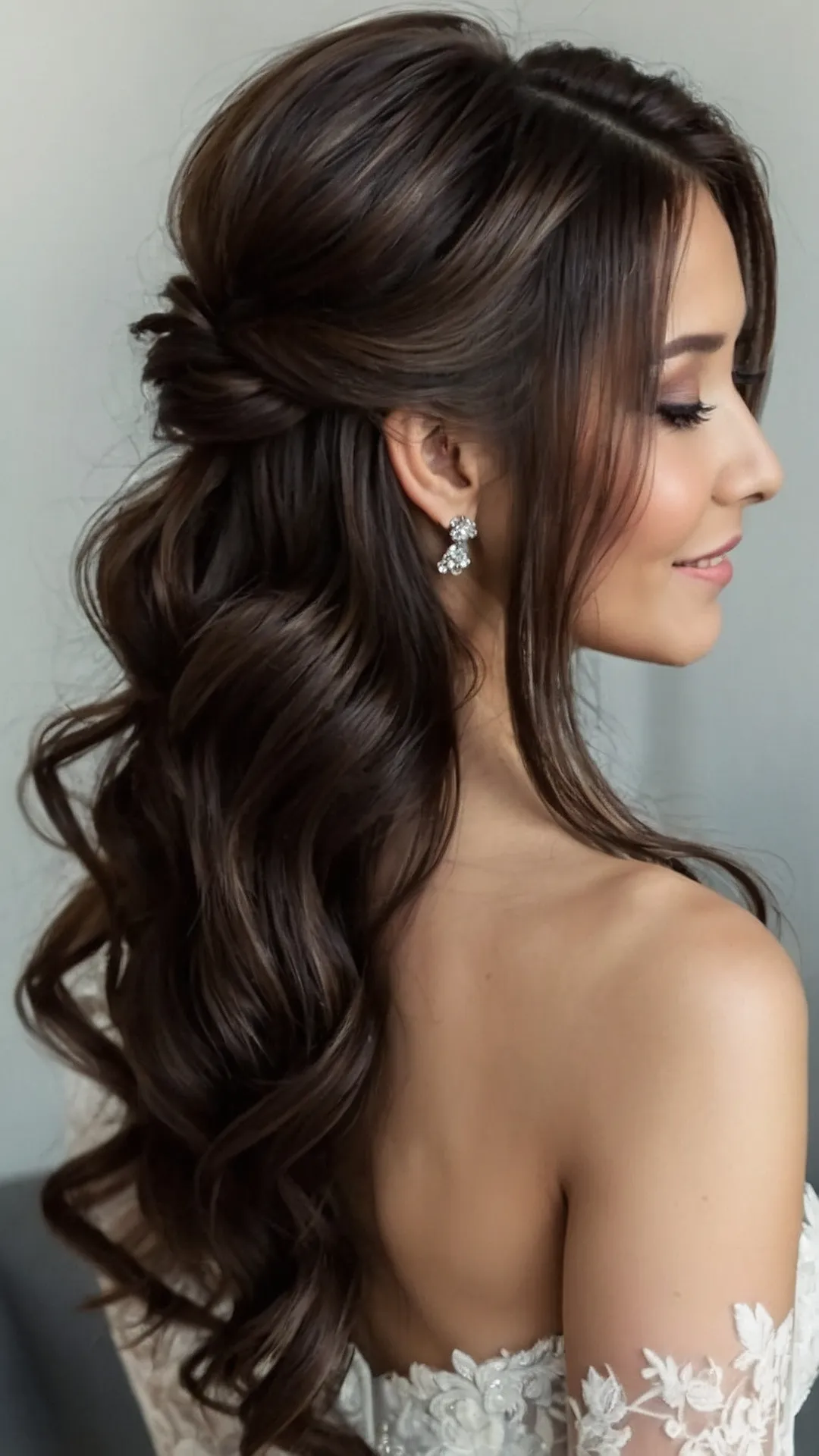 Stunning Bridal Half-Up