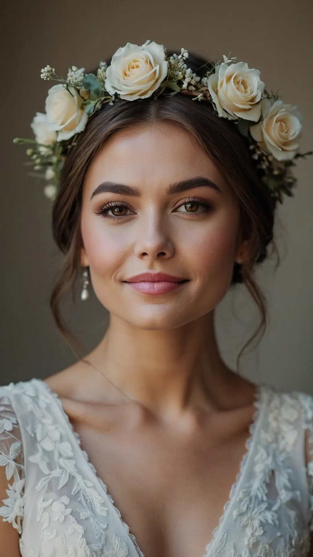 Wedding Hair: Crown of Flowers