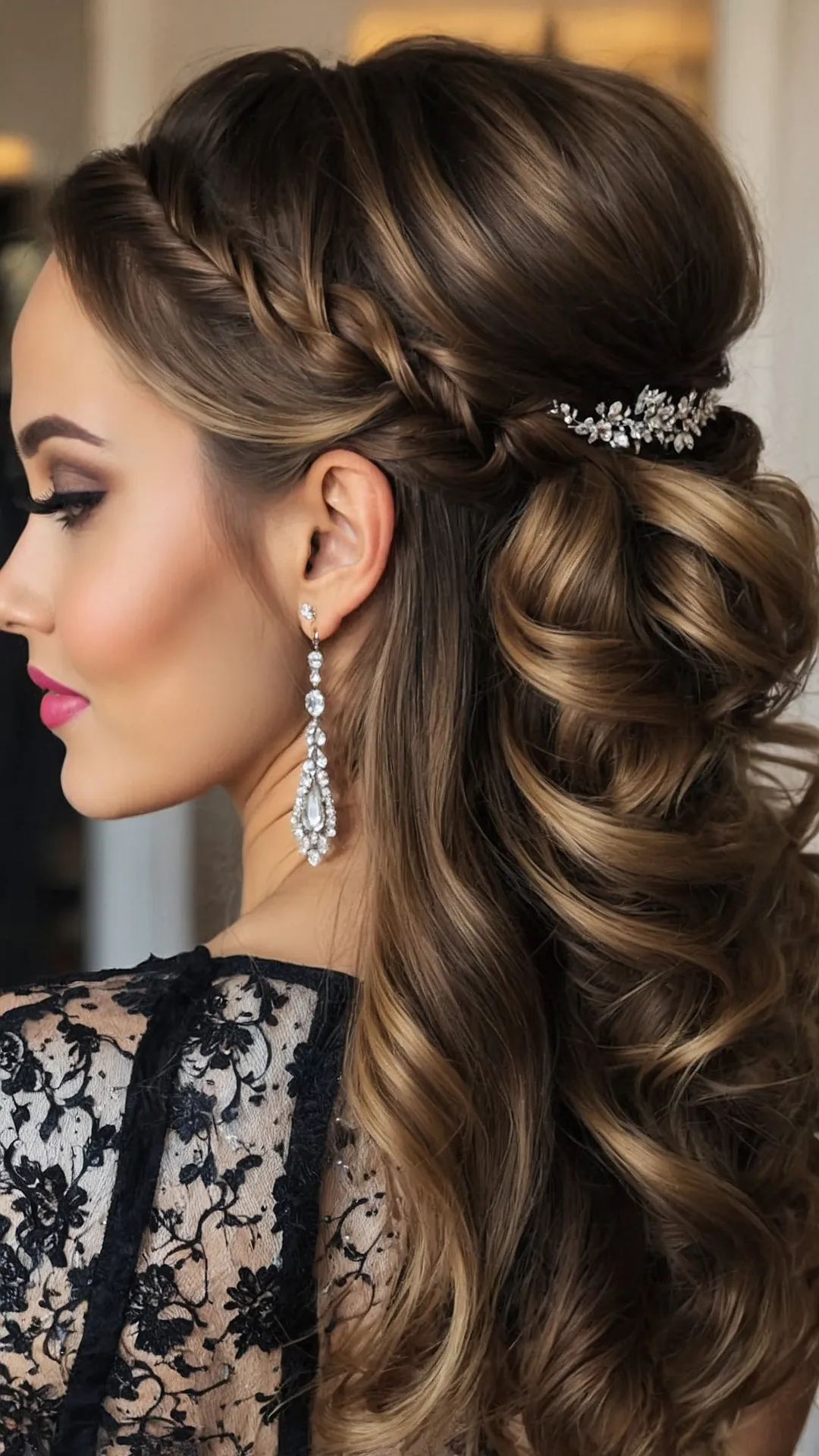 Stylish Half Up, Half Down Hairstyles for Prom Perfection 35 Dancefloor Ready Tresses