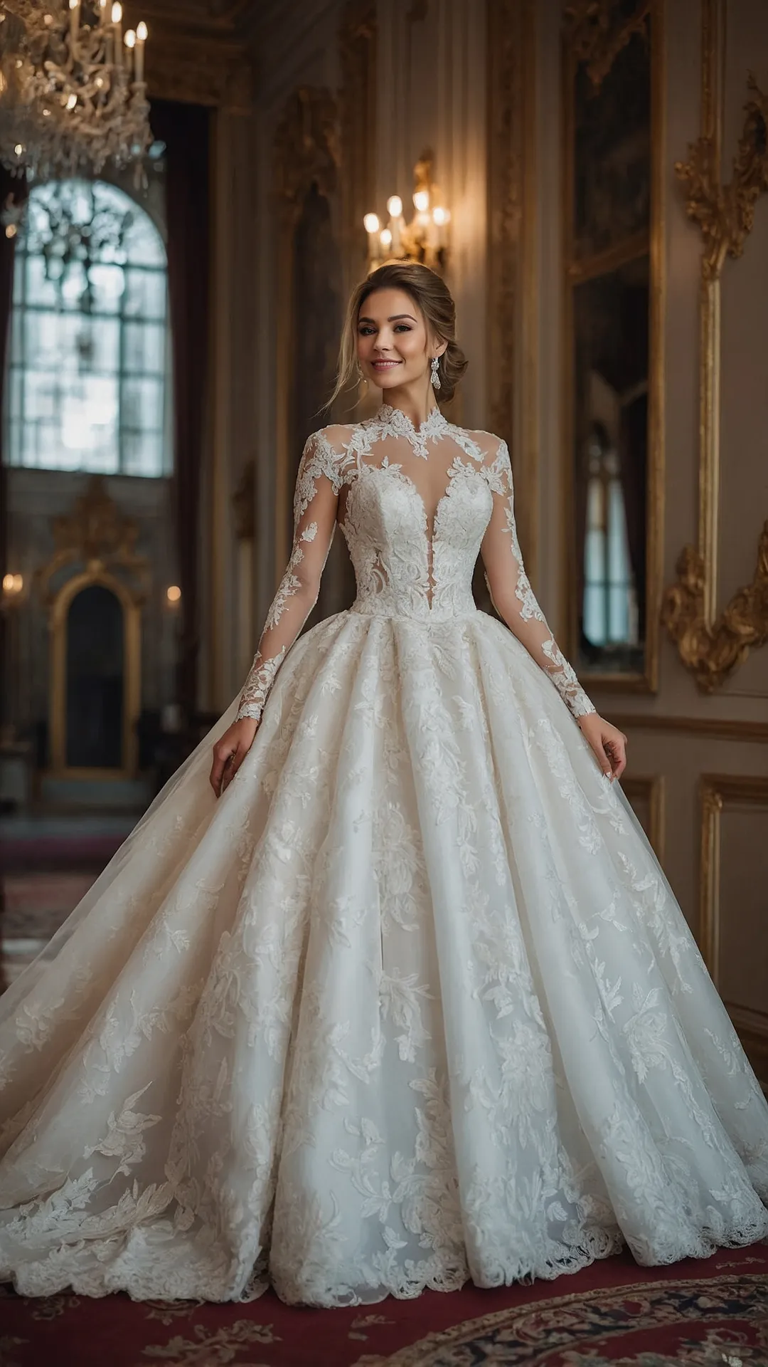Whirl in Style: 20 Rococo Wedding Dresses to Inspire Your Big Day 40 Regal Wedding Splendor