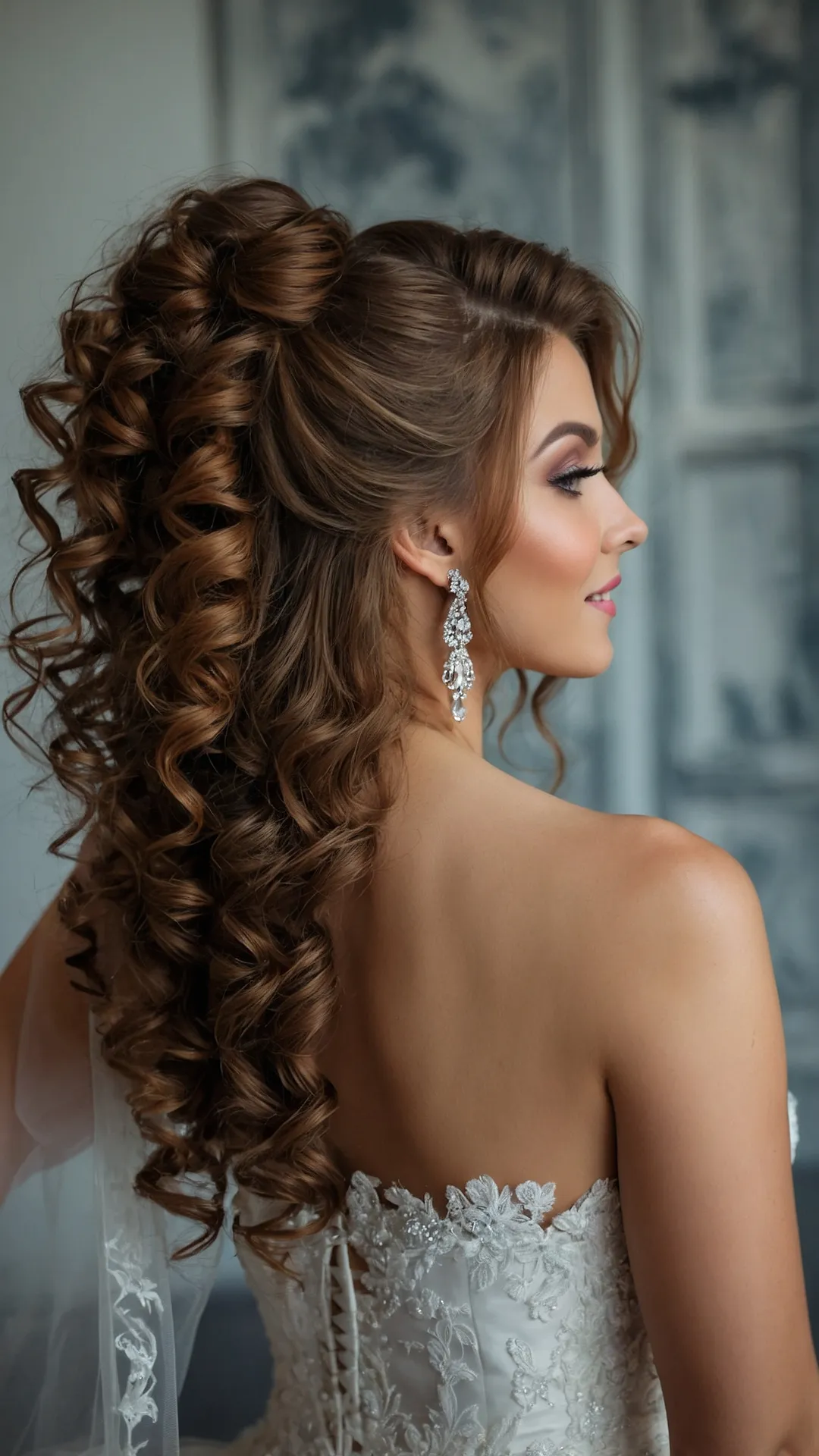 15 Naturally Curly Bridal Hair Ideas for the Perfect Wedding Day 46 Naturally Curly Nuptials