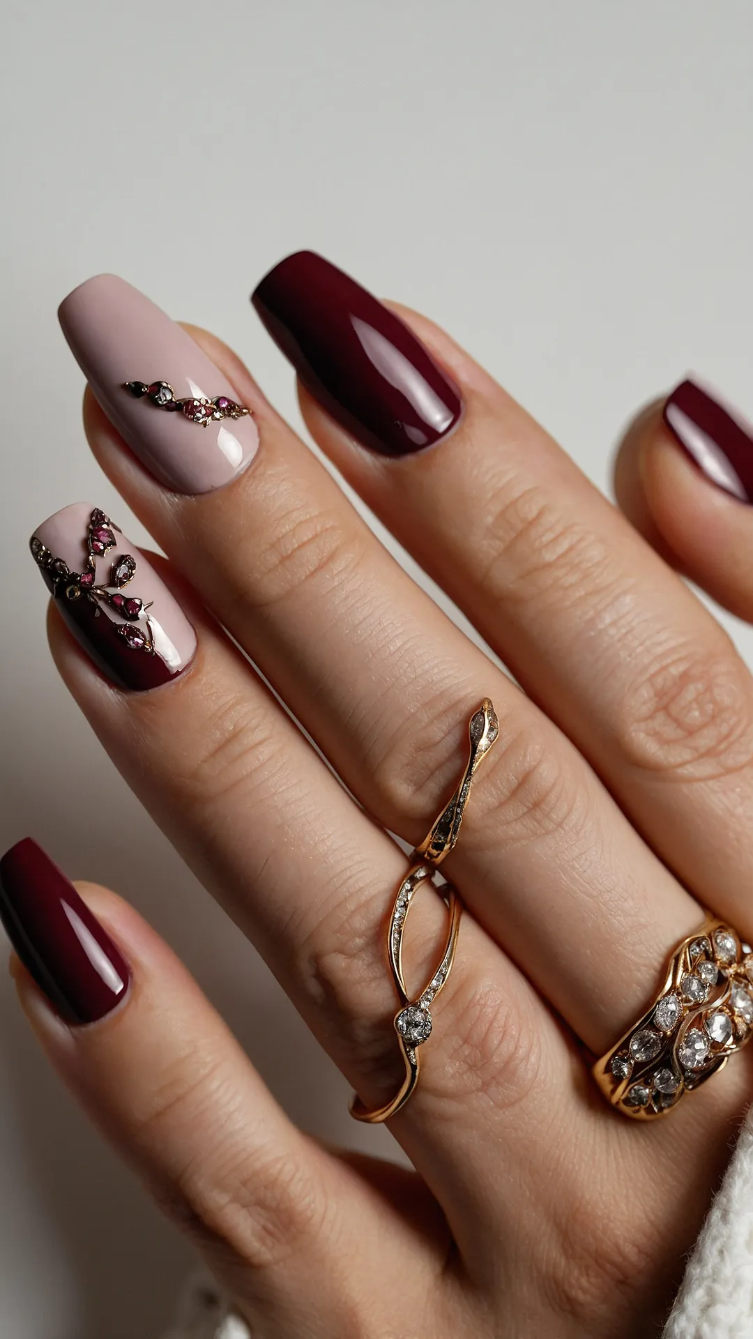 Nail it with Maroon: 18 Fun Designs to Try 39 Deep Red Dream