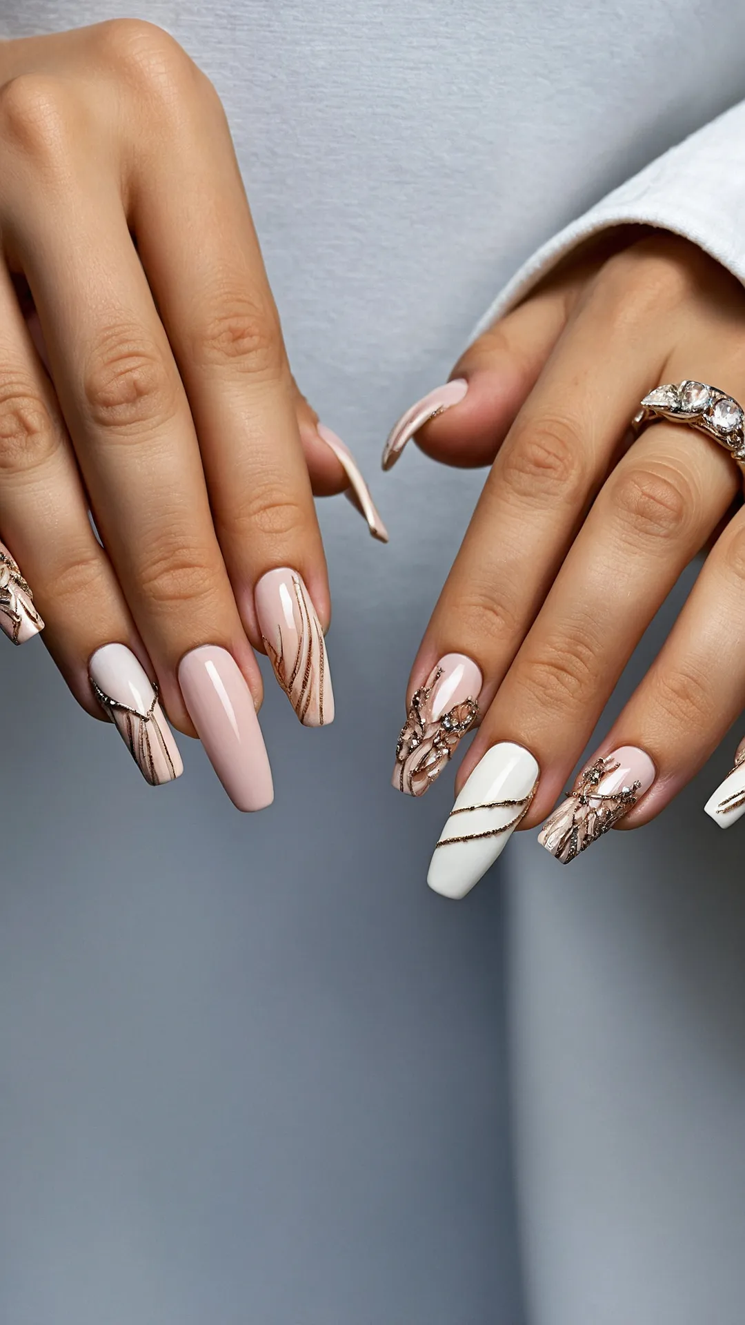 17 Frosty Nail Trends for Winter 2025: Stay Stylish in the Chill** ** 38 Snowflake Shimmer
