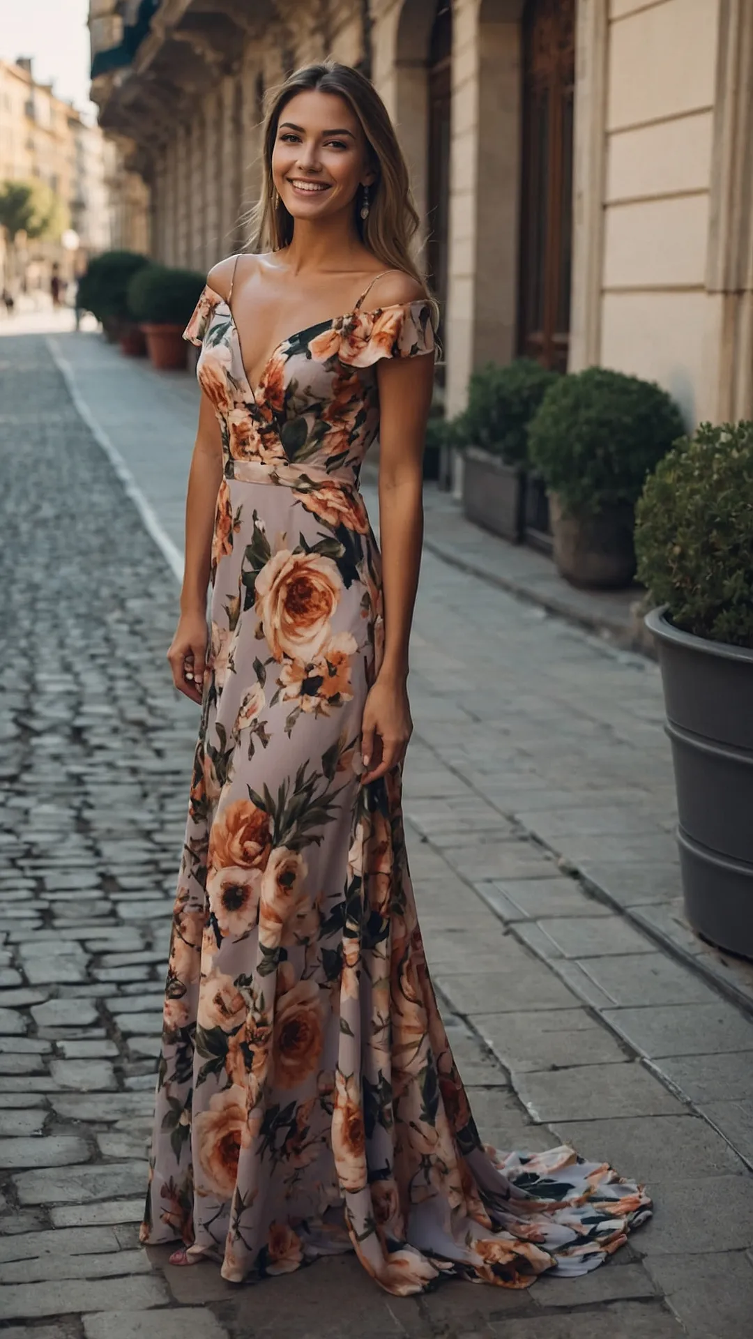 Blooming Into Style: 21 Long Floral Outfit Ideas for Every Occasion 44 Petal Parade