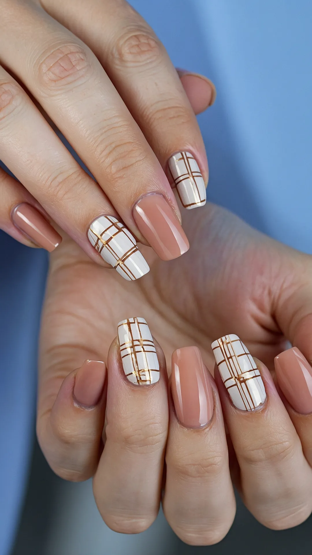 Checkered Chic Nails