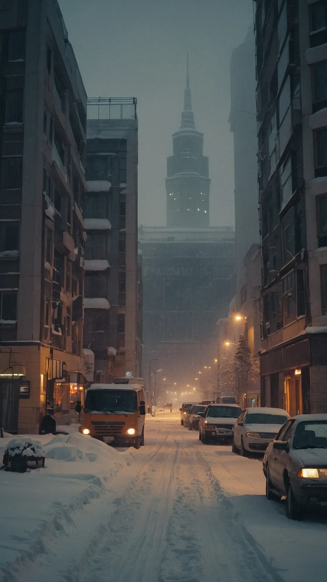 Winter's City Embrace