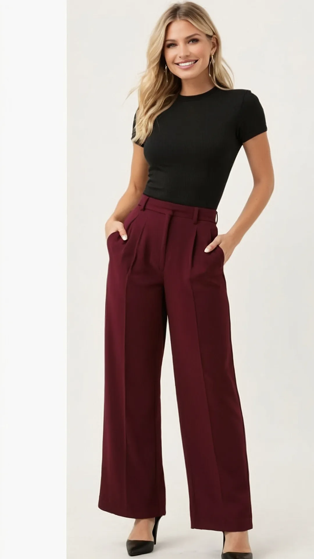 Wine Pants Wonders: 19 Outfit Ideas That Wow! 36 Deep Wine Dreams