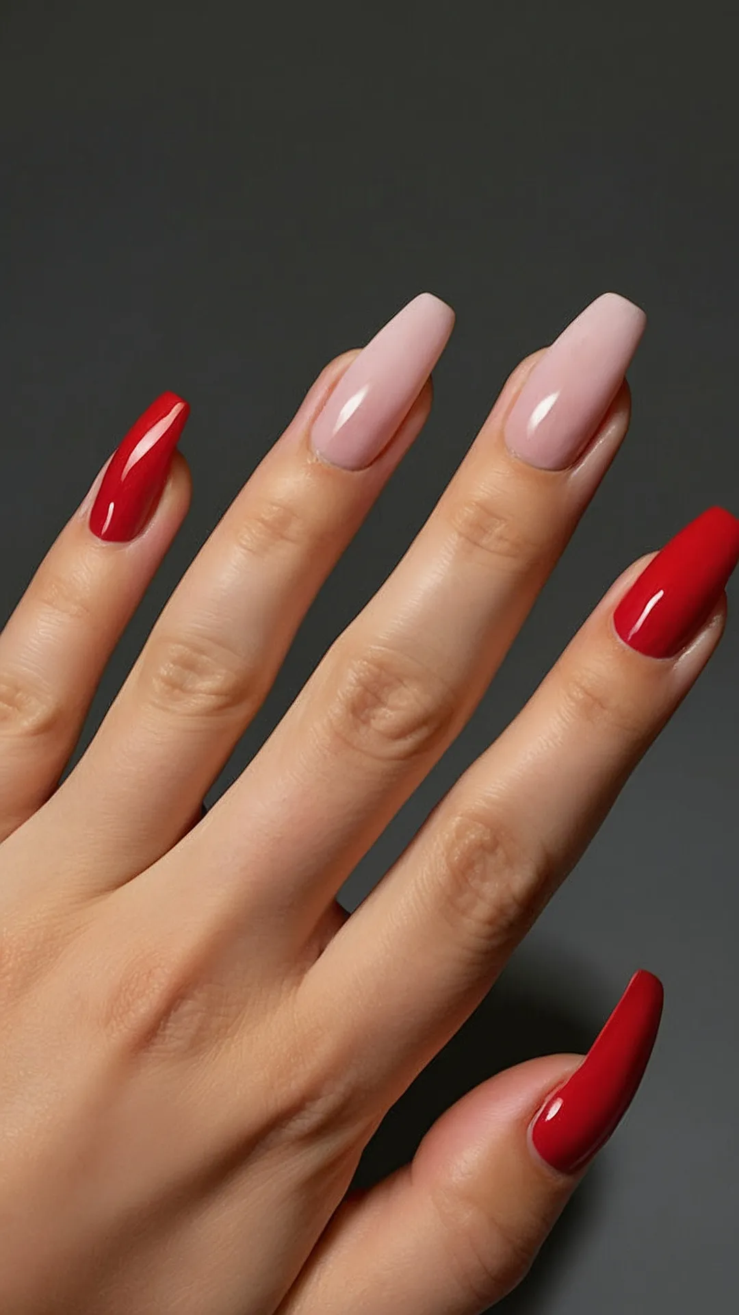 Simple and Chic Cherry Nails: Your 2024 Spring Guide 41 Blaze Spring Manicure
