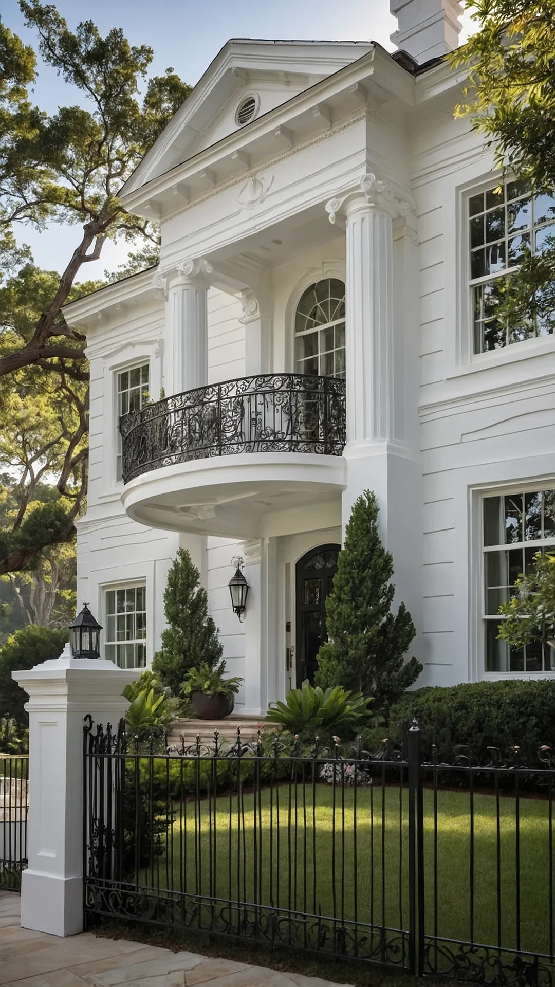 22 Creative Exterior Designs for Your Charming White House - Cheer Lives