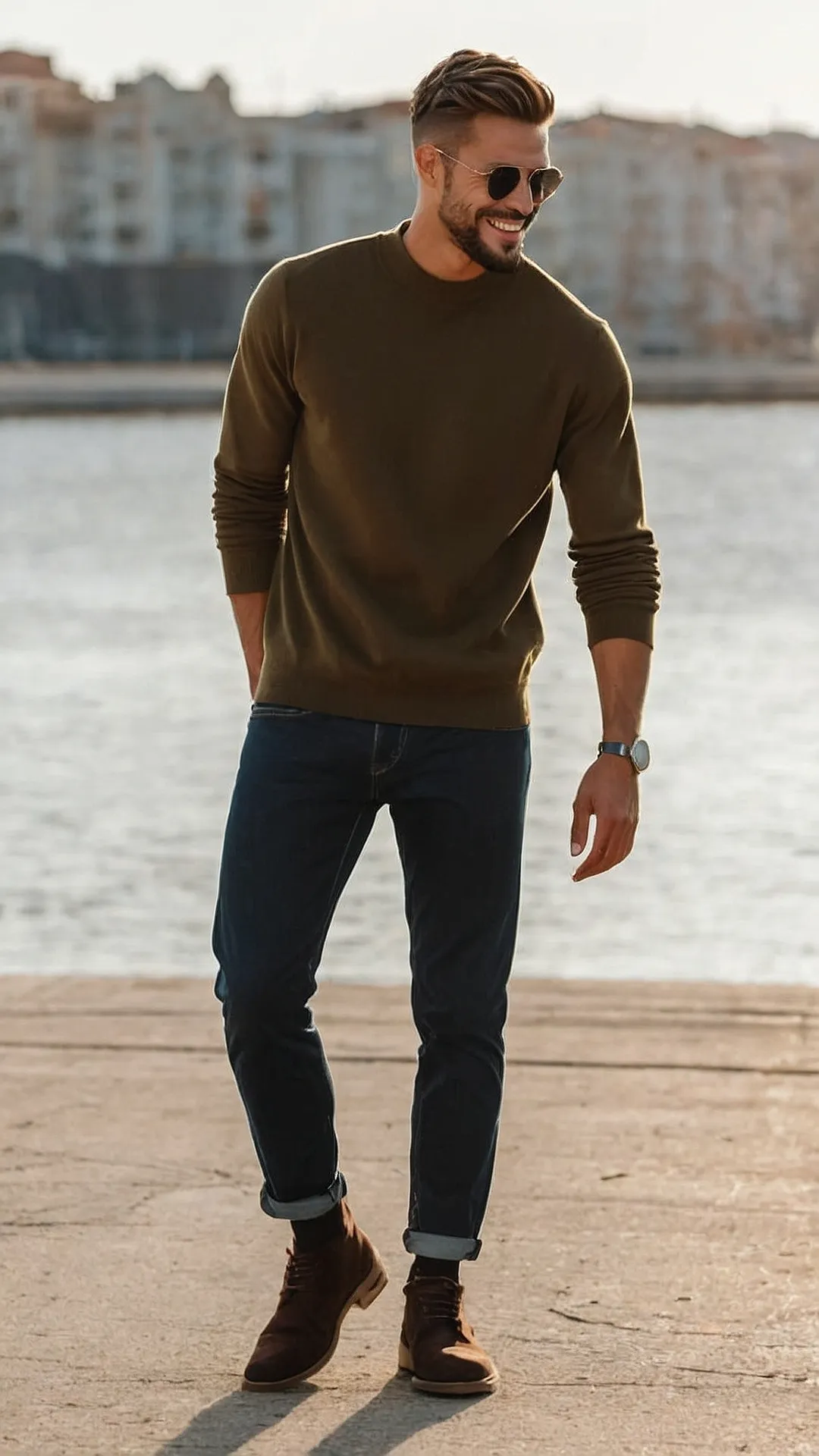 Style Reinvented: 15 Outfit Ideas for Every Man 37 Sweater Weather & Stylish Swagger: