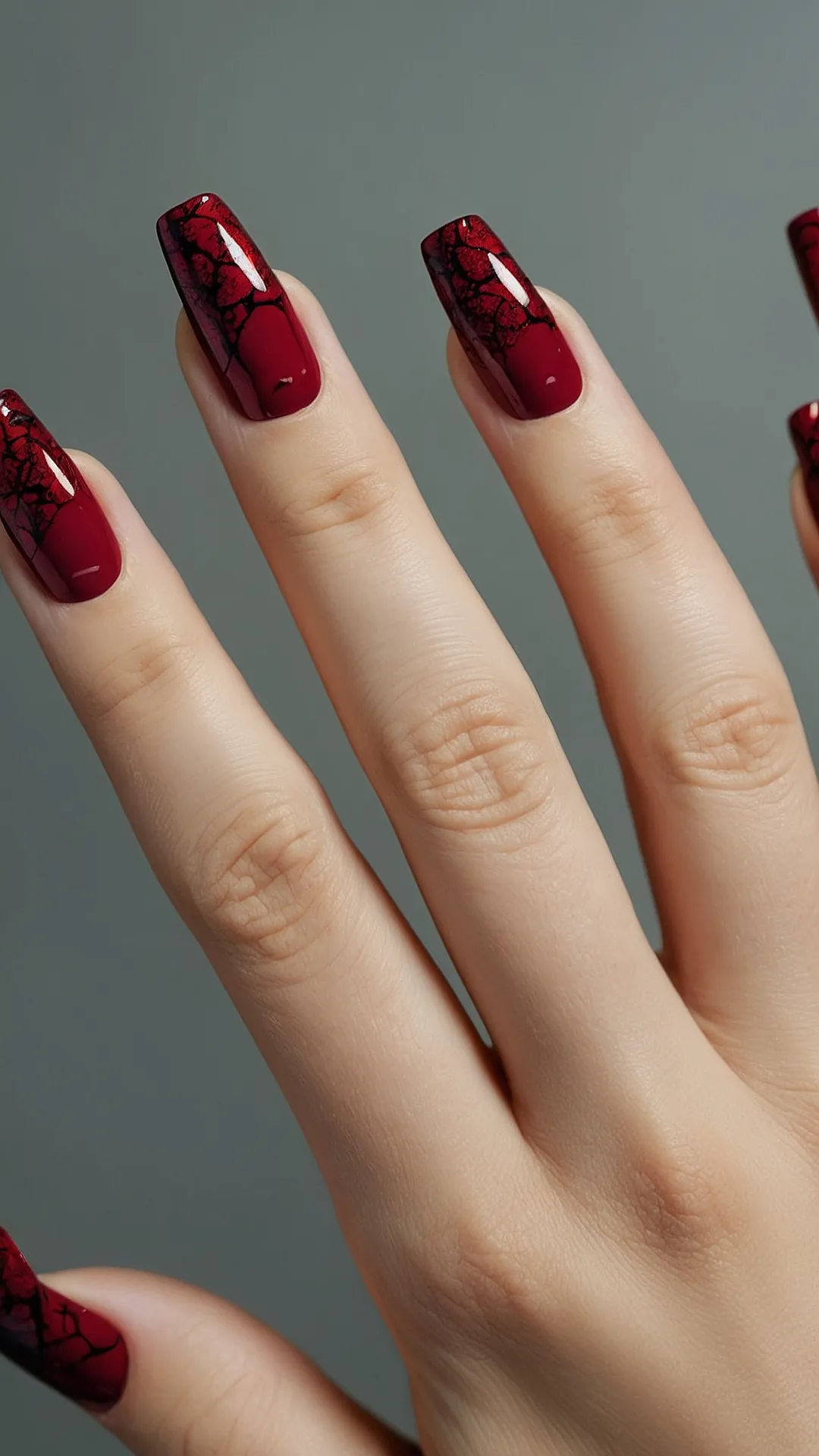 Flawless Fall Nails: Discover 14 Stunning Red Designs for 2024! 42 Crimson Canvas: