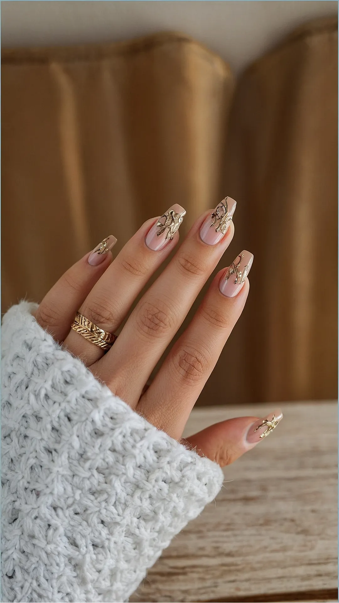 Winter Nails: Gold & Glam!