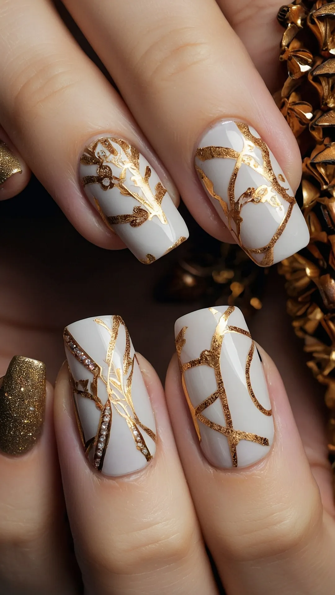 Sparkling Festivities: 15 Adorable Christmas Glitter Nail Ideas 43 Merry Mint Manicure