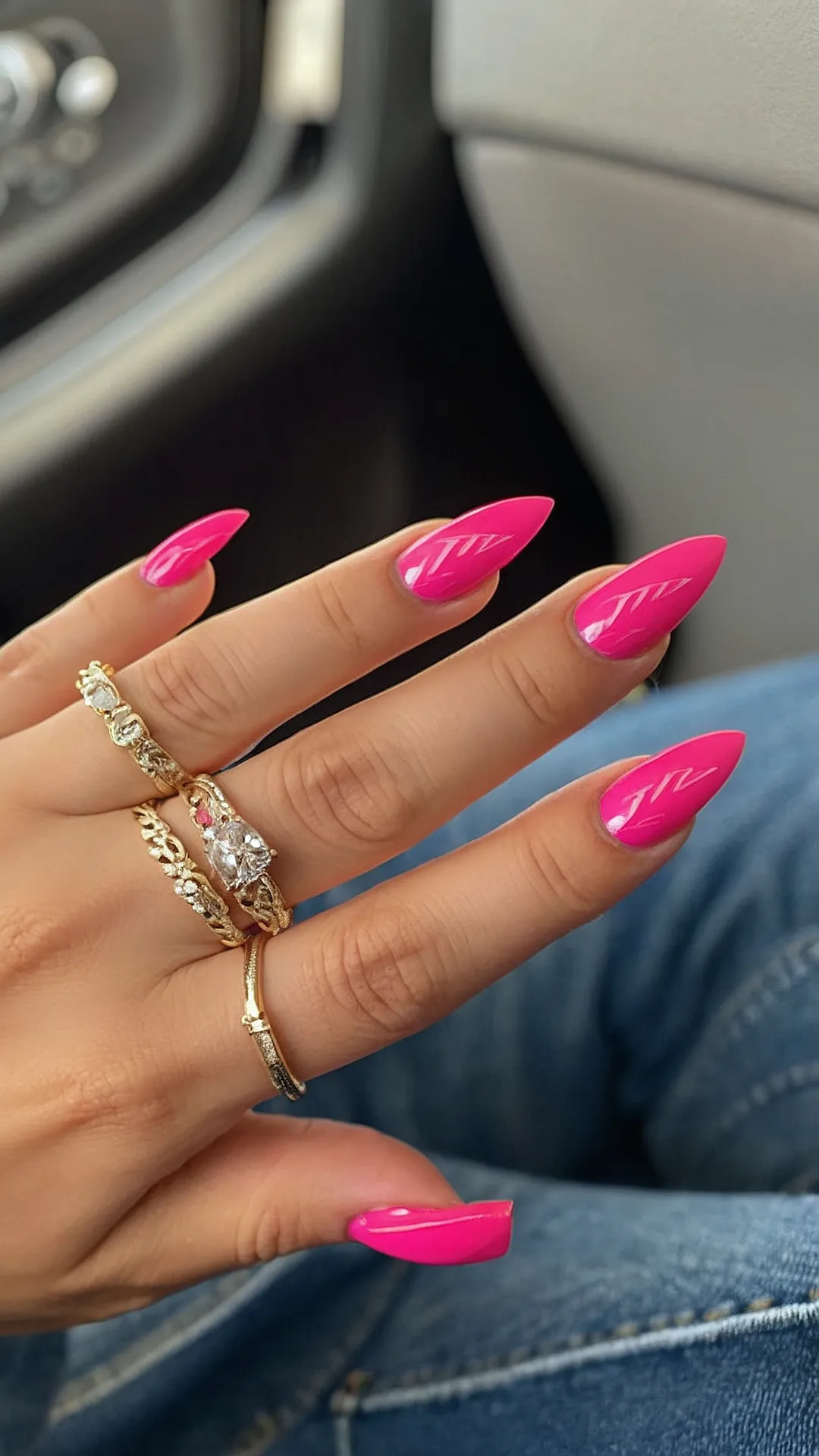 Blinged-Out Barbie Nails