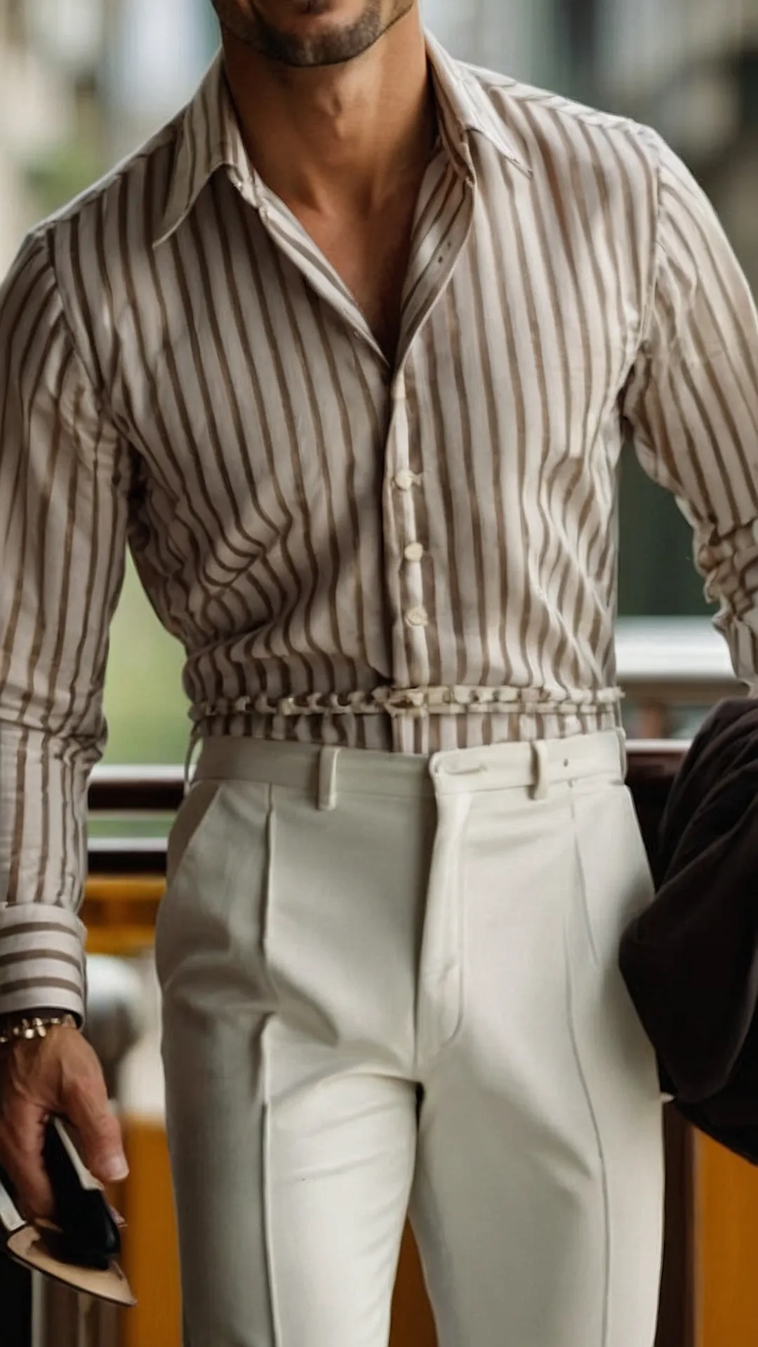 The Italian Man's Guide to Effortless Style: 21 Fashion Ideas for 2024 40 Striped Sophistication