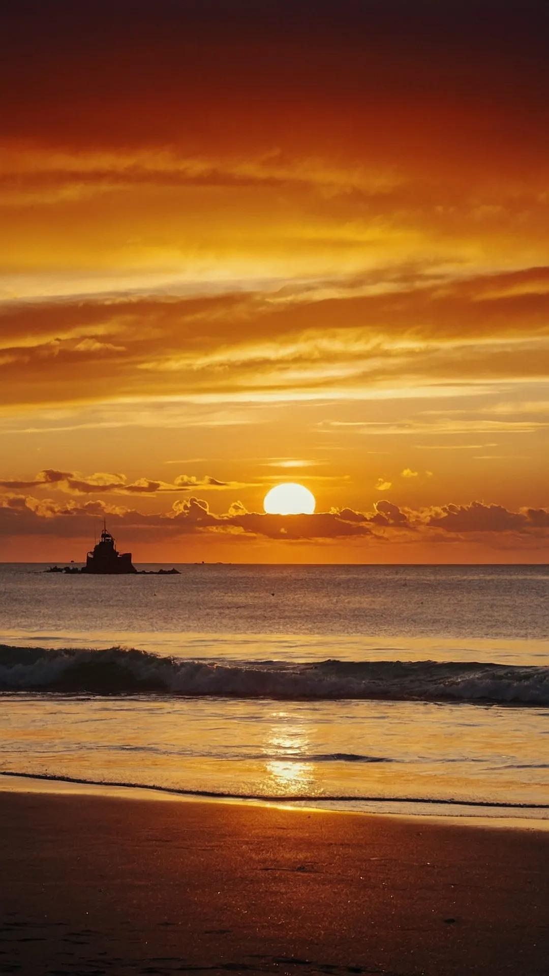 Sun-Kissed Seascape: