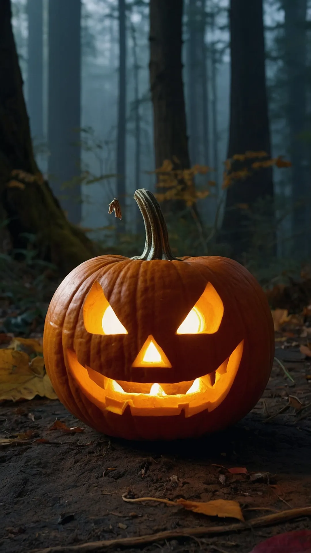 Spooky and Fun: 12 Awesome Pumpkin Carving Ideas to Try This Season 41 Pumpkin in the Woods: Spooktacular Carvings
