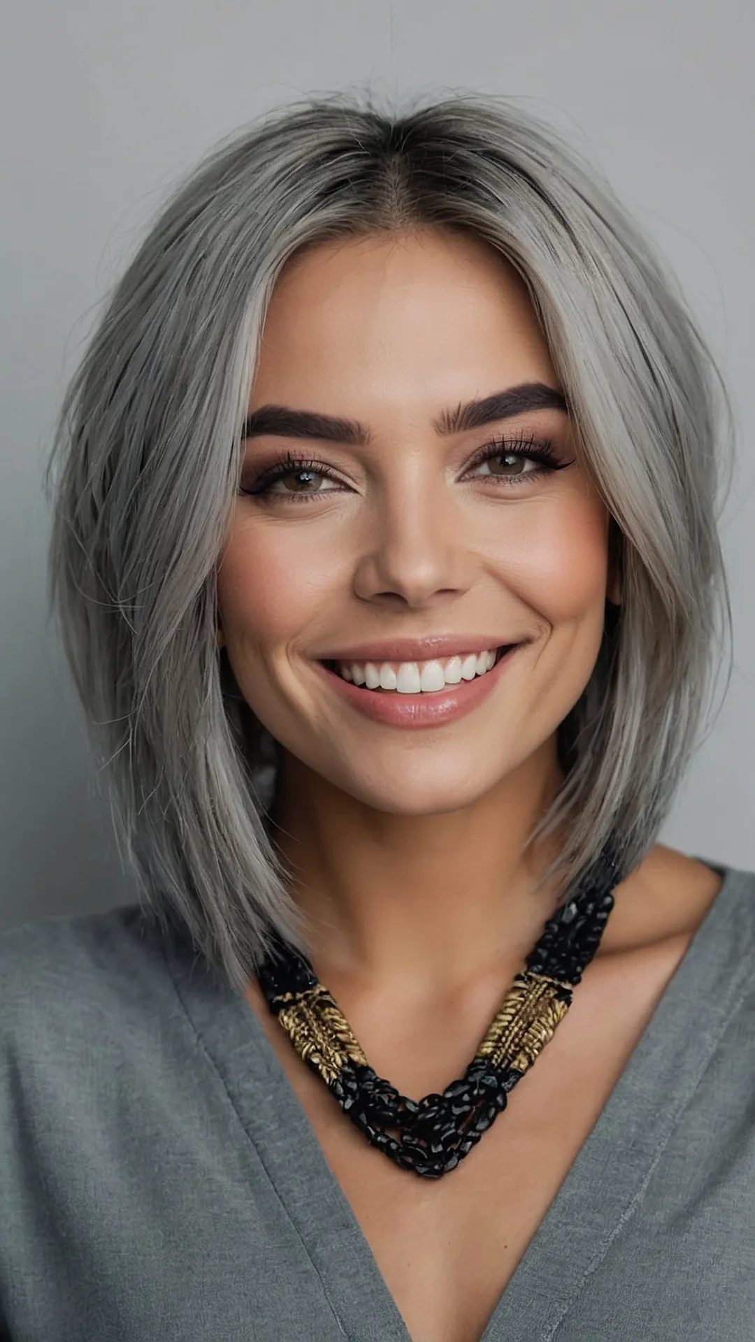 Dazzling in Grey 15 Bob Hairstyles That Define Style Cheer Lives