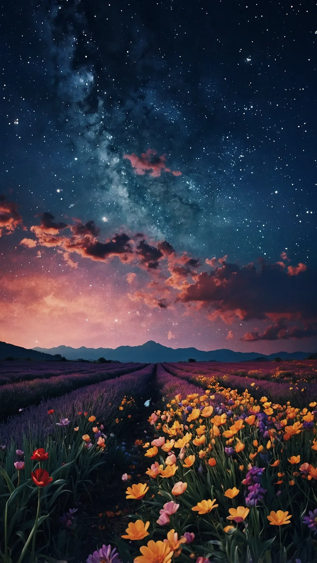Color Me Inspired: 25 Fabulous HD Wallpapers for Every Mood** ** 43 Starry Mountain Majesty