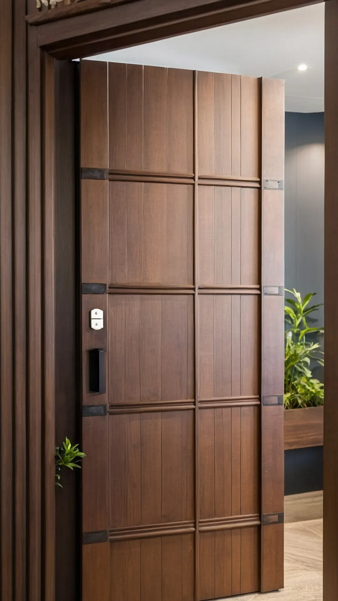 Unlocking Style: 22 Wooden Main Door Design Ideas for 2024 44 Wooden Wonders