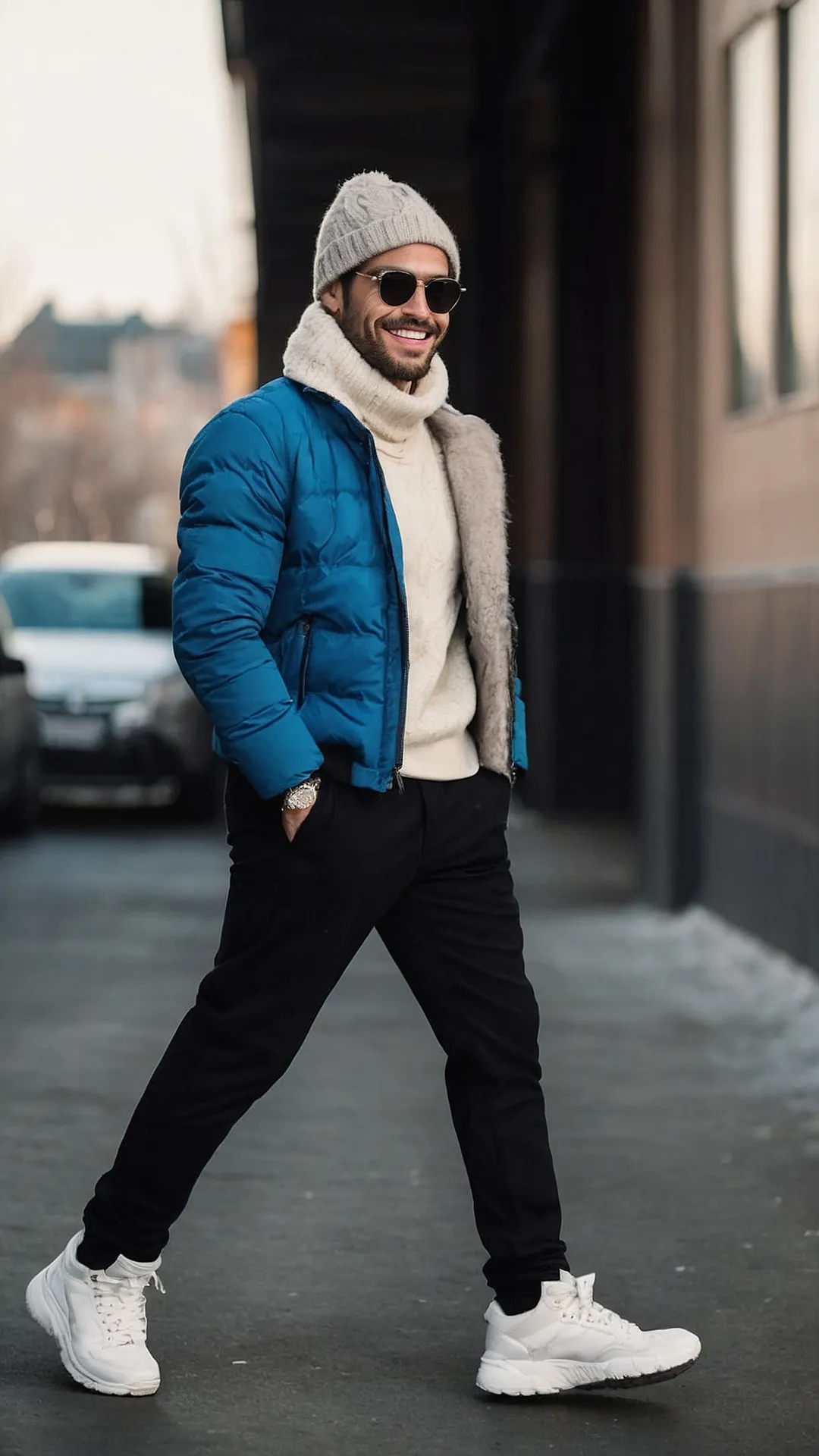 Elevate Your Winter Aesthetic: 17 Streetwear Outfits for the Fashion-Forward Man 41 Here's a title and two paragraphs based on the image and keywords: