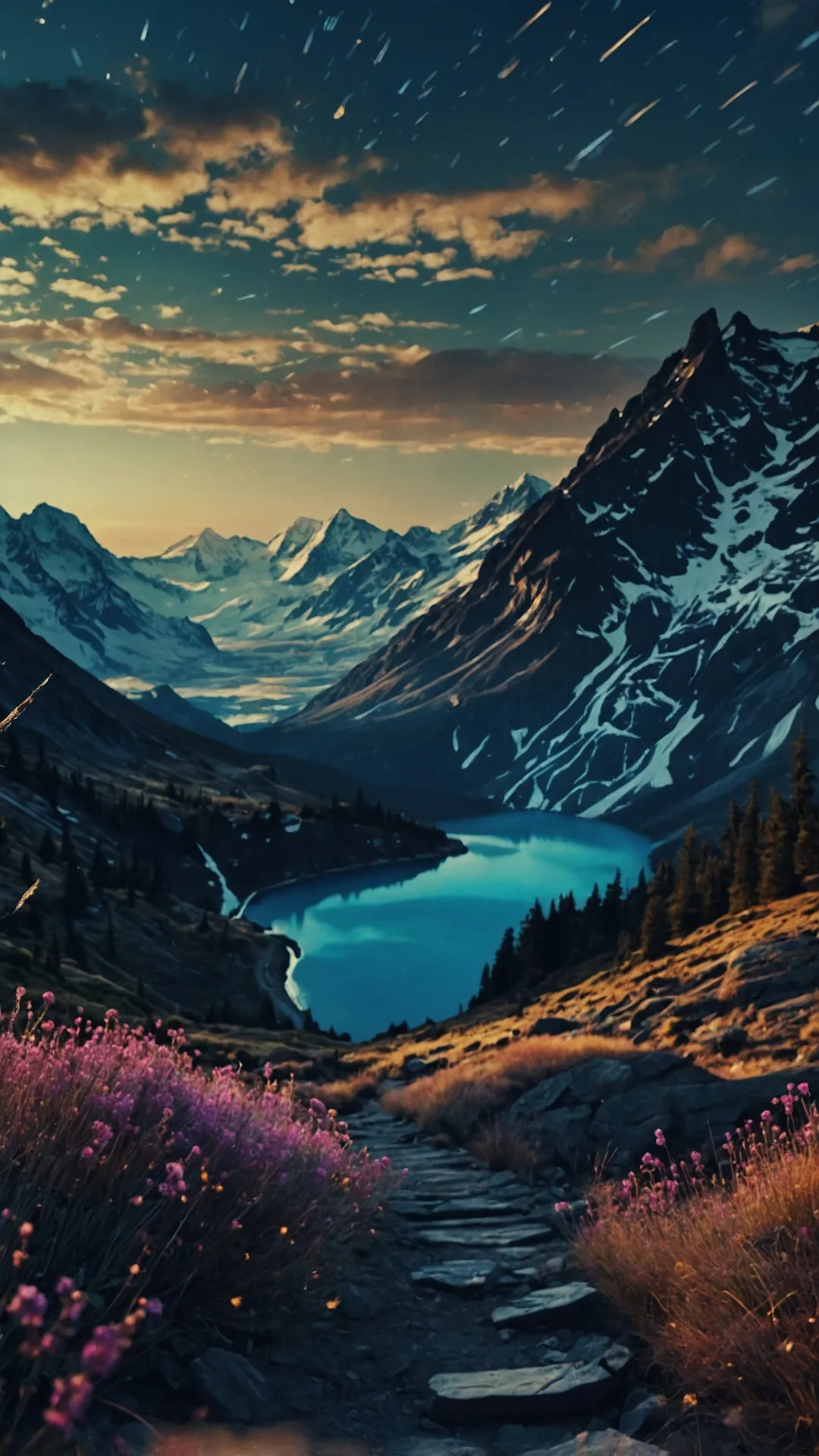 Color Me Inspired: 25 Fabulous HD Wallpapers for Every Mood** ** 42 Mountain Majesty's Sunset